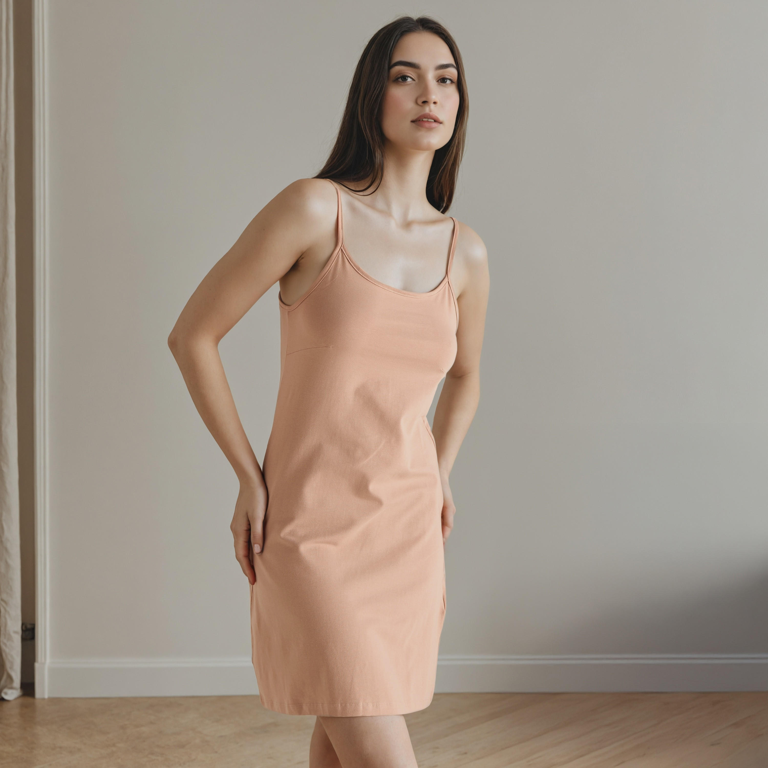 فستان سهل الارتداء بحمالات قابلة للتعديل-women-clothing-lingerie-camisoles-image-1