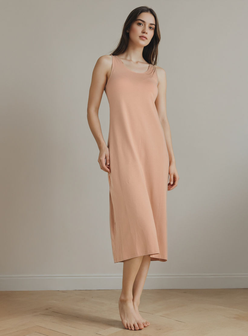 فستان نوم دون أكمام بفتحة-women-clothing-nightwear-nighties-image-2