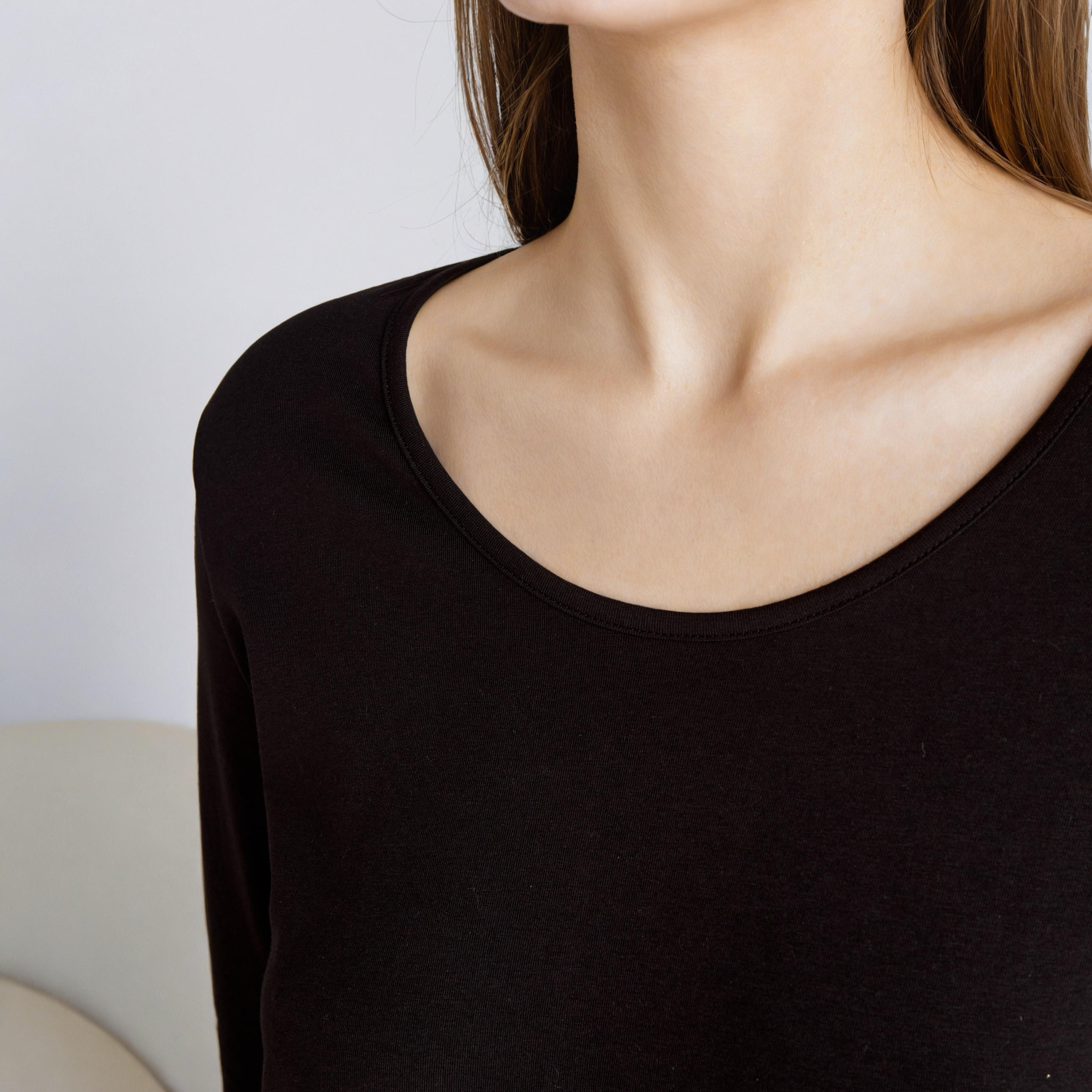 Long Sleeves Night Dress with Back Slit-women-clothing-nightwear-nighties-image-3