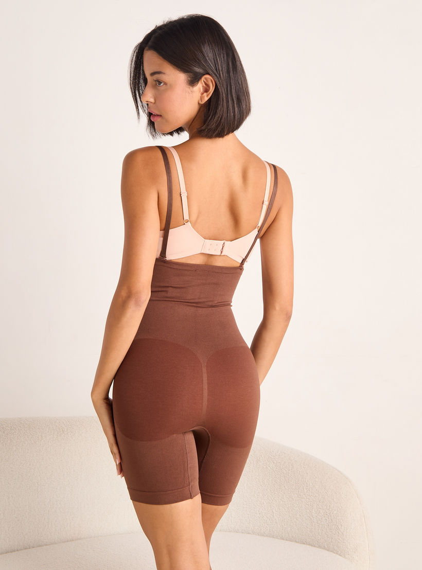 شورت مشد بارز الملمس بحمالات قابلة للتعديل-women-clothing-lingerie-shapewear-image-2