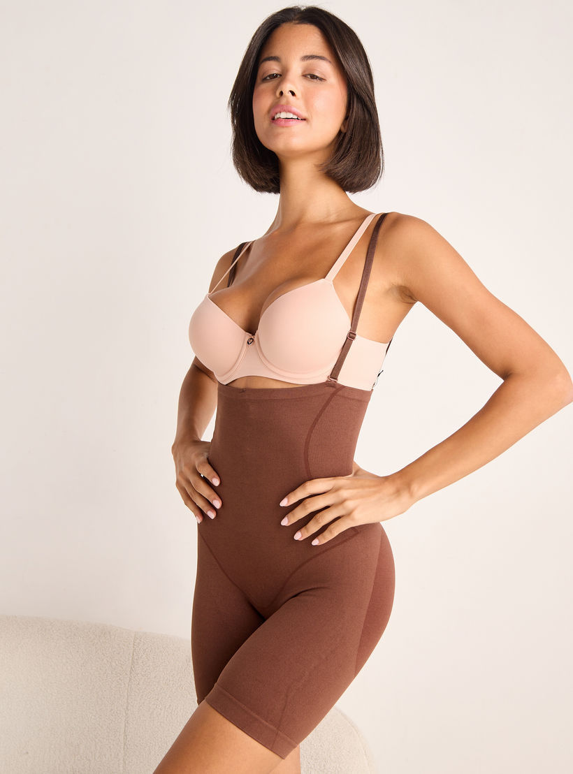 شورت مشد بارز الملمس بحمالات قابلة للتعديل-women-clothing-lingerie-shapewear-image-5