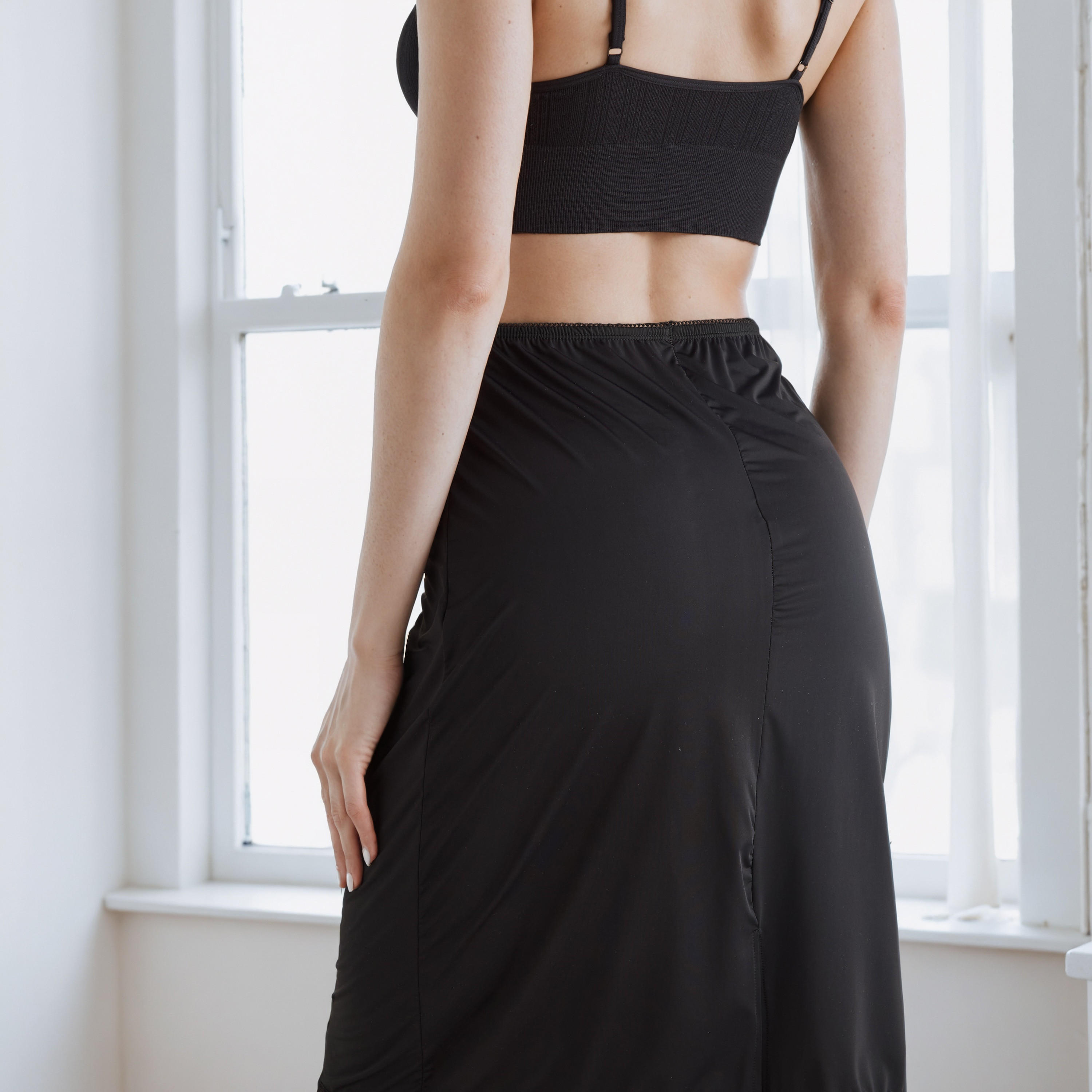 Lace Trim Innerwear Skirt-women-clothing-nightwear-nighties-image-3