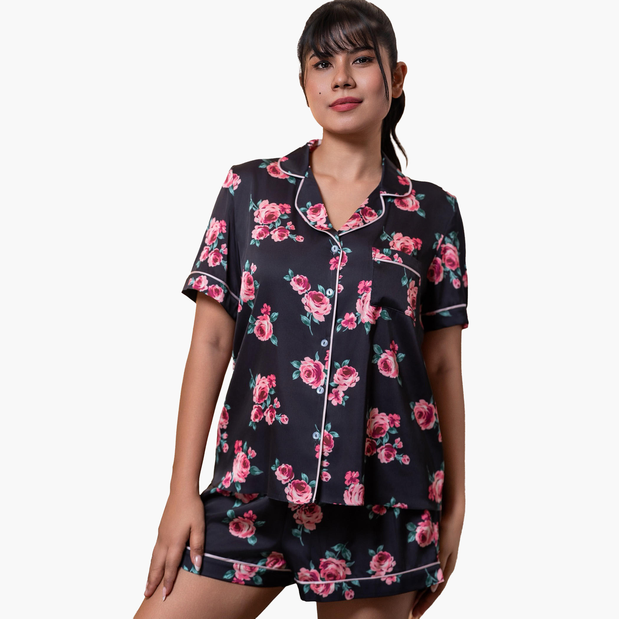 Aadaraya Short Set Shirt & Shorts-women-clothing-nightwear-pyjamas-shortsets-image-2
