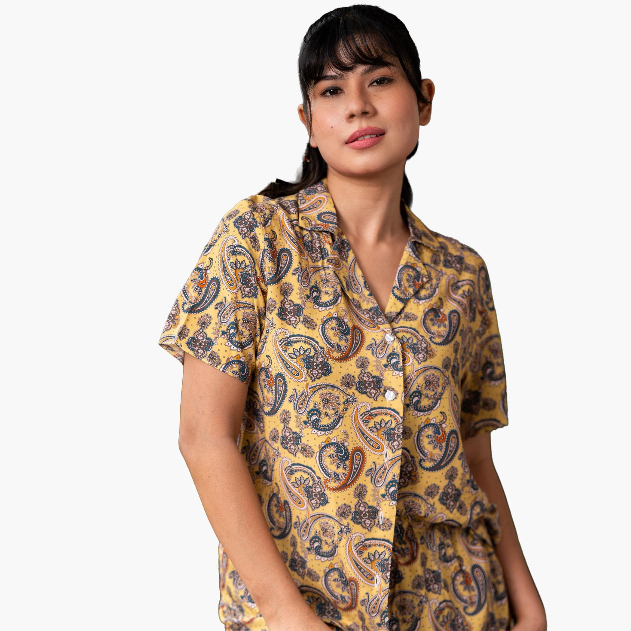 طقم بيجاما شورت وقميص من آدارايا-women-clothing-nightwear-pyjamas-shortsets-image-3