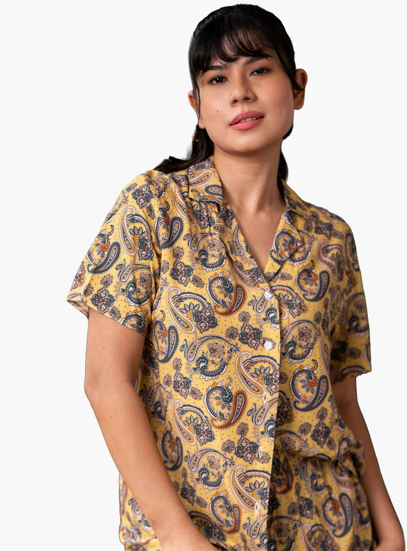 طقم بيجاما شورت وقميص من آدارايا-women-clothing-nightwear-pyjamas-shortsets-image-3