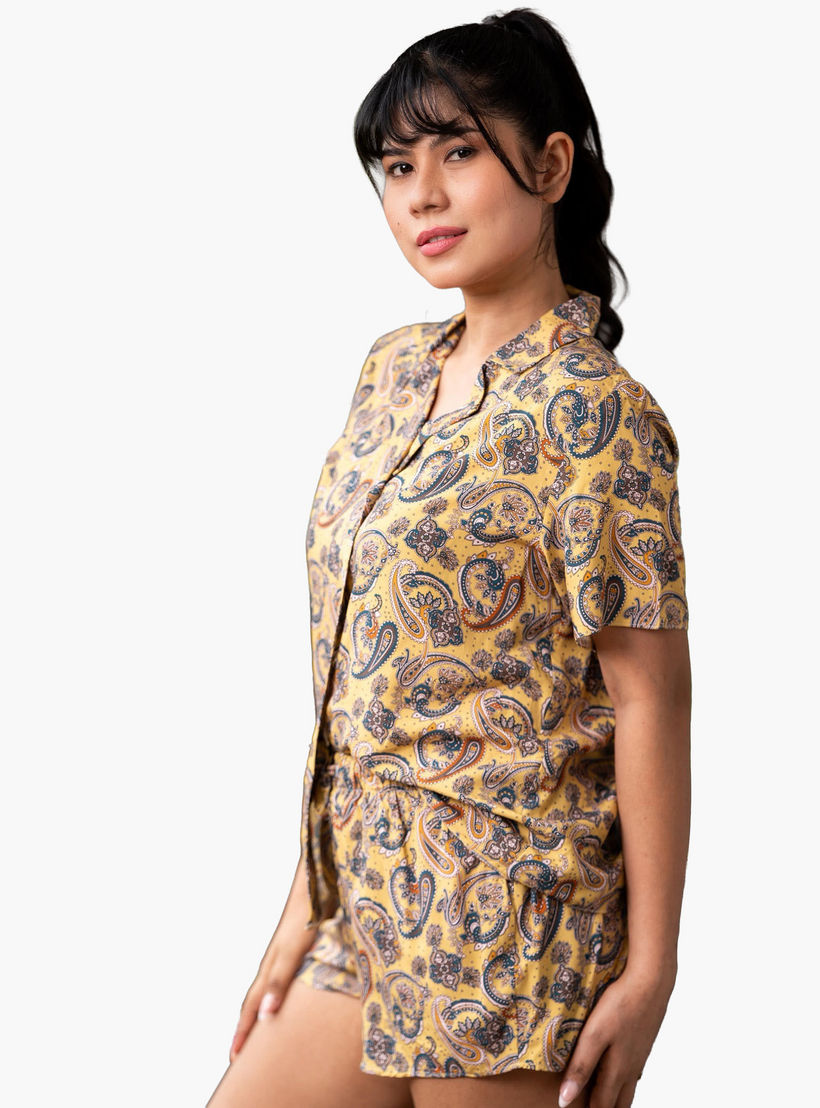 طقم بيجاما شورت وقميص من آدارايا-women-clothing-nightwear-pyjamas-shortsets-image-2