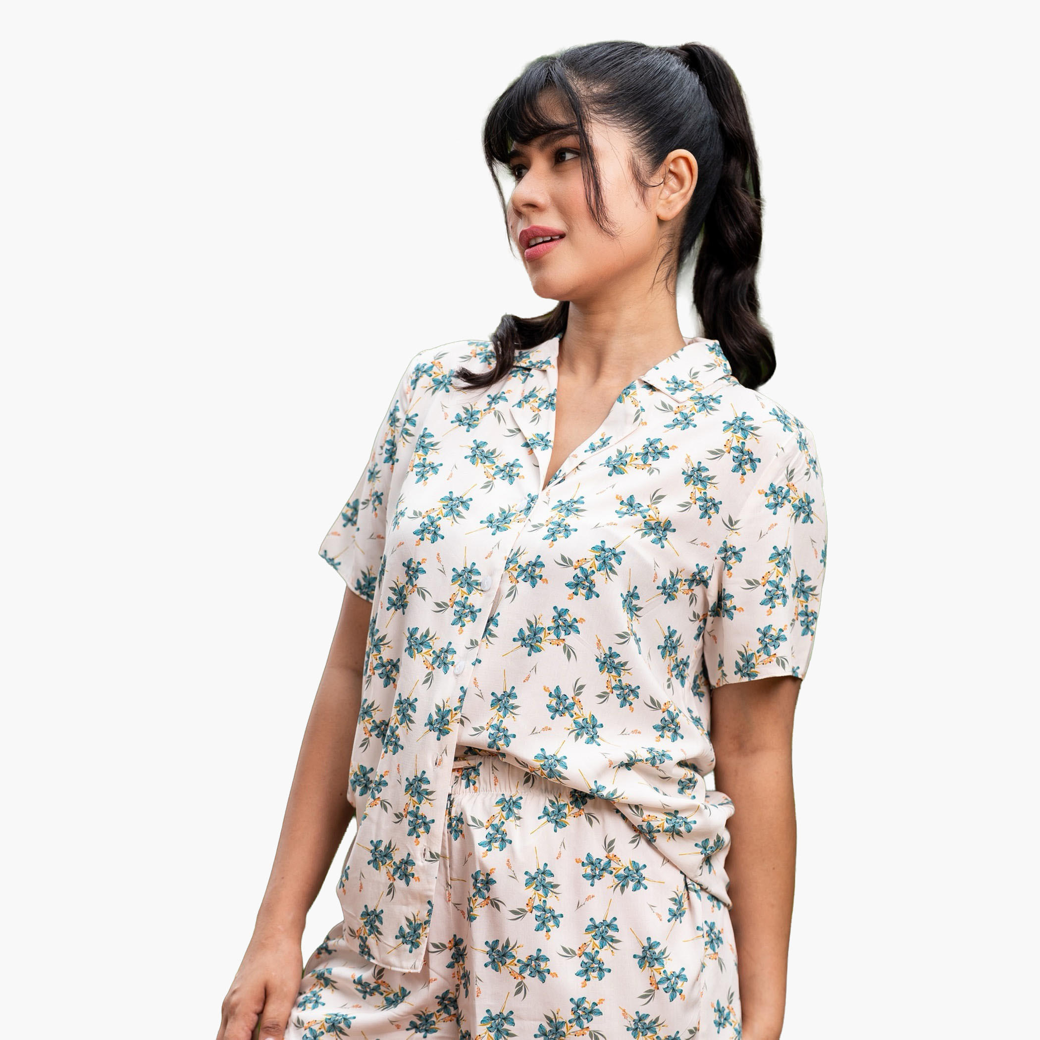 Aadaraya Pyjama Short Set Shirt and Shorts-women-clothing-nightwear-pyjamas-shortsets-image-2