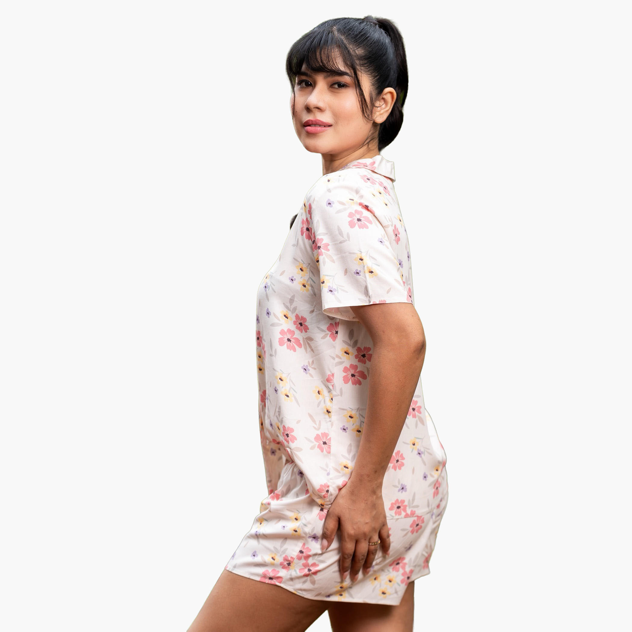Aadaraya Pyjama Short Set Shirt and Shorts-women-clothing-nightwear-pyjamas-shortsets-image-2