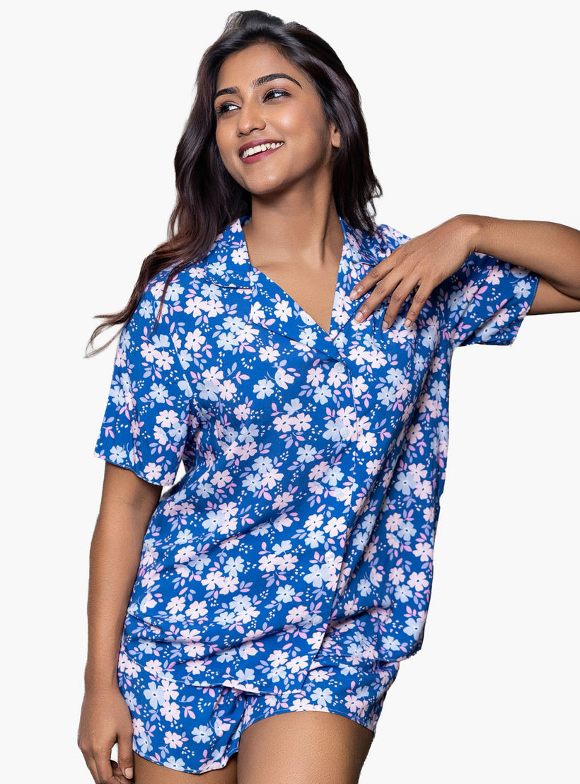 Aadaraya Pyjama Short Set Shirt and Shorts-women-clothing-nightwear-pyjamas-shortsets-image-4