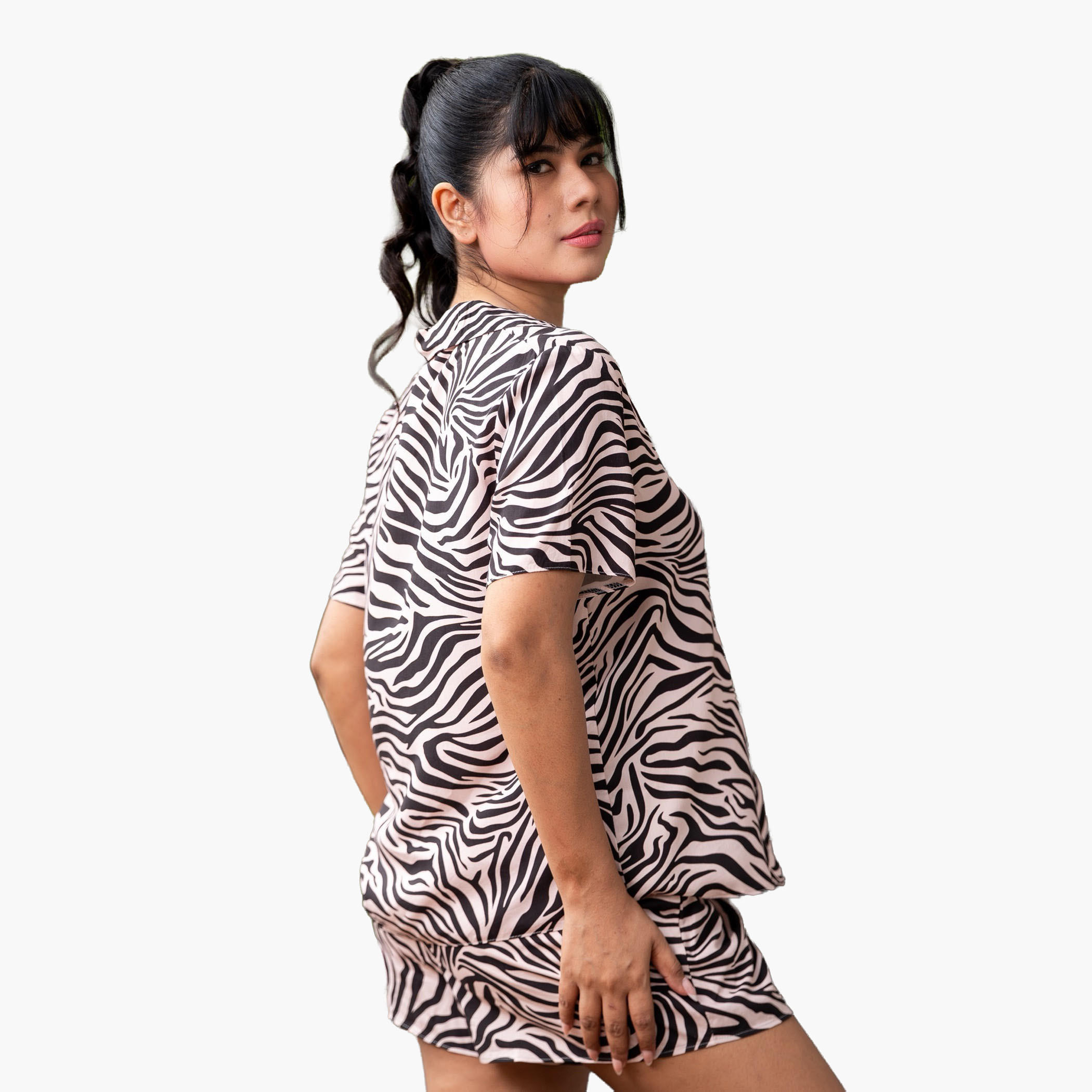 طقم بيجاما شورت وقميص من آدارايا-women-clothing-nightwear-pyjamas-shortsets-image-4