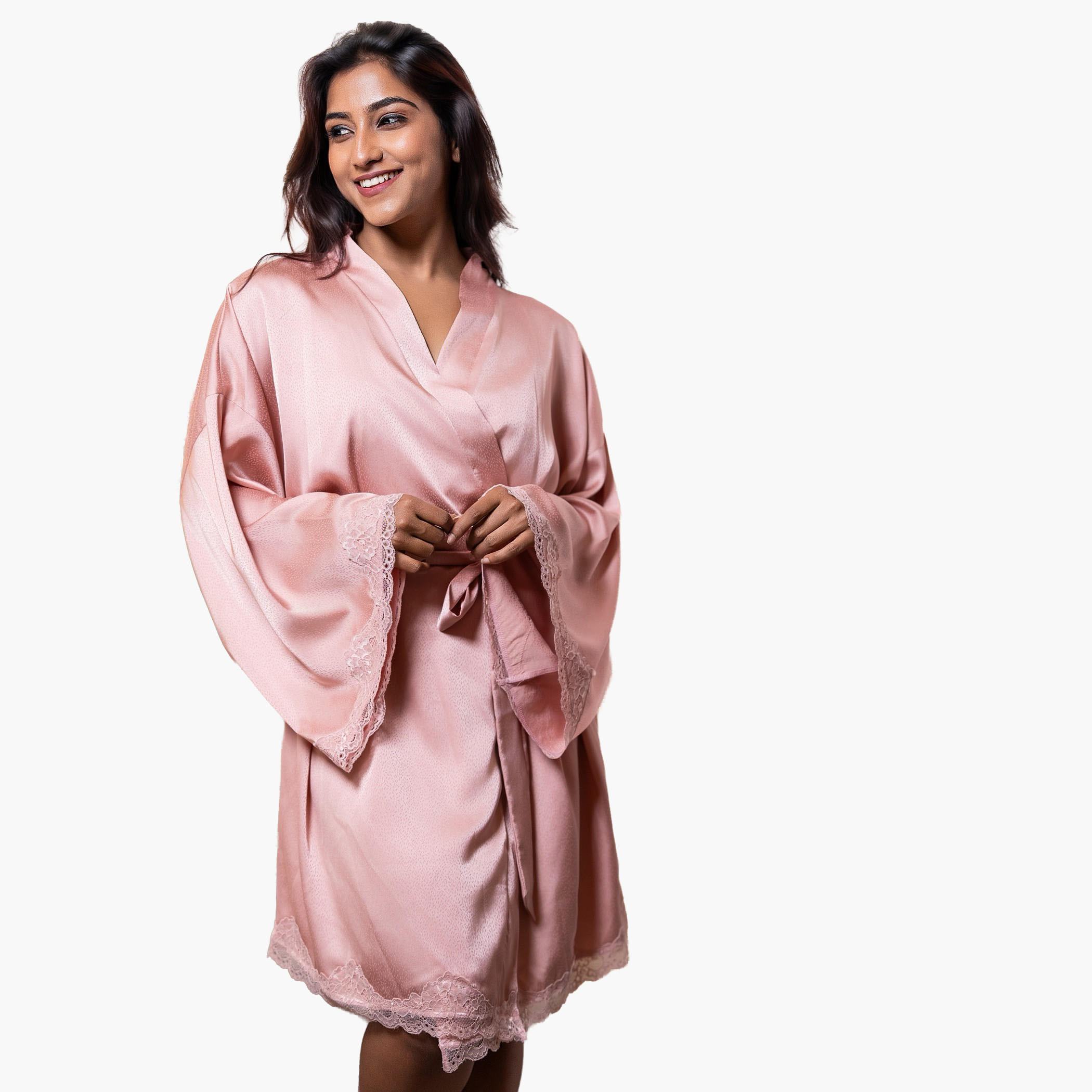 روب نوم قصير من آدارايا-women-clothing-nightwear-robes-image-1