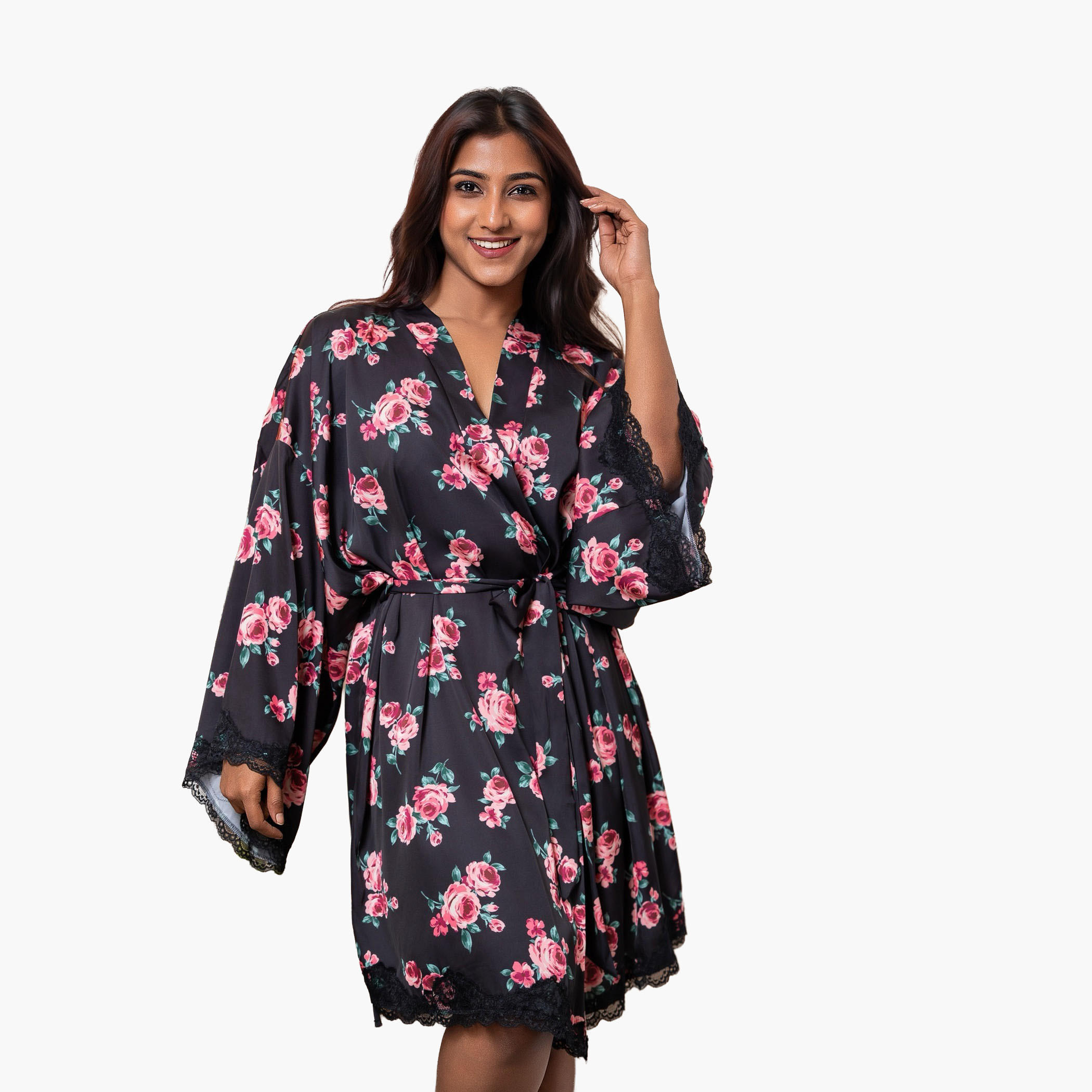 روب نوم قصير من آدارايا-women-clothing-nightwear-robes-image-1