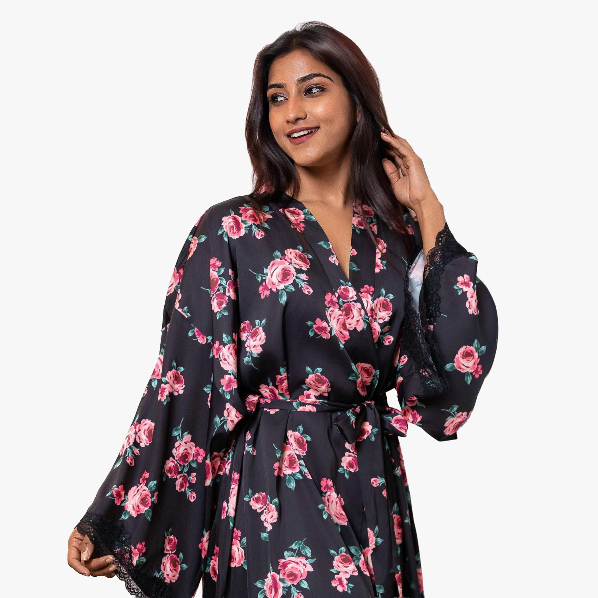روب نوم قصير من آدارايا-women-clothing-nightwear-robes-image-2