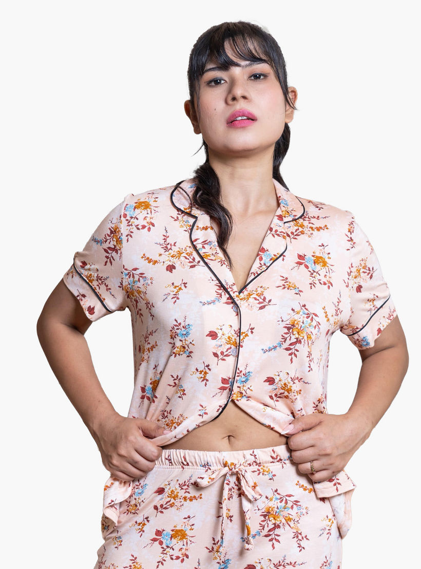 Aadaraya Pyjama Set Shirt and Pants Rayon-women-clothing-nightwear-pyjamas-longsets-image-4