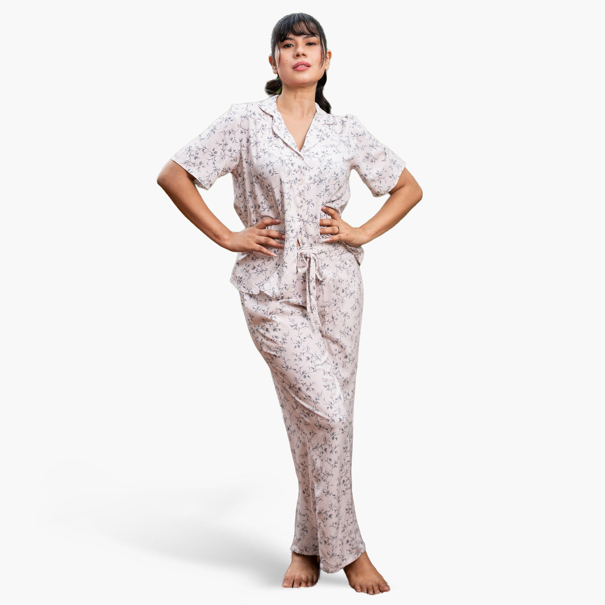 Aadaraya Pyjama Set Shirt and Trousers-women-clothing-nightwear-pyjamas-longsets-image-1