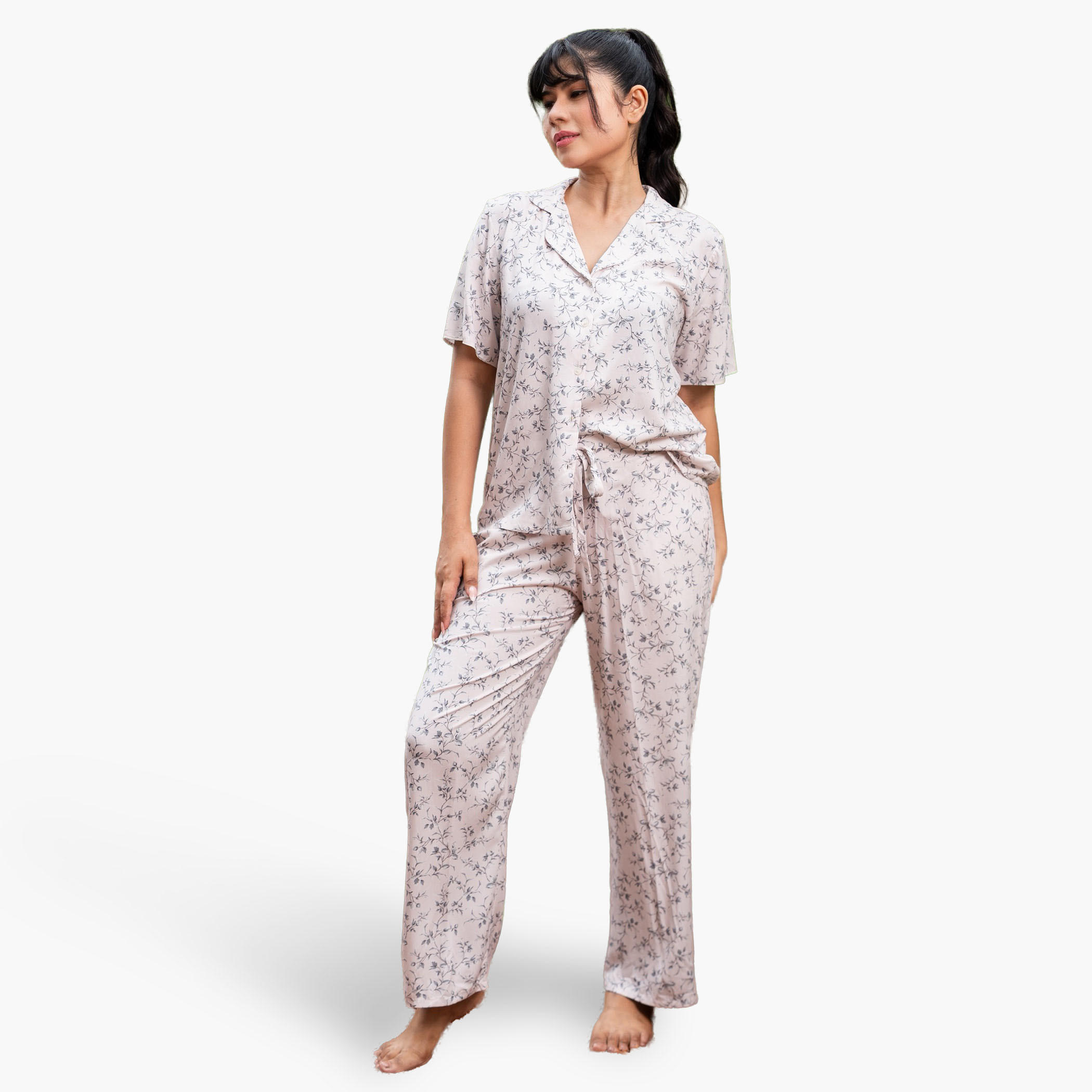 Aadaraya Pyjama Set Shirt and Trousers-women-clothing-nightwear-pyjamas-longsets-image-2