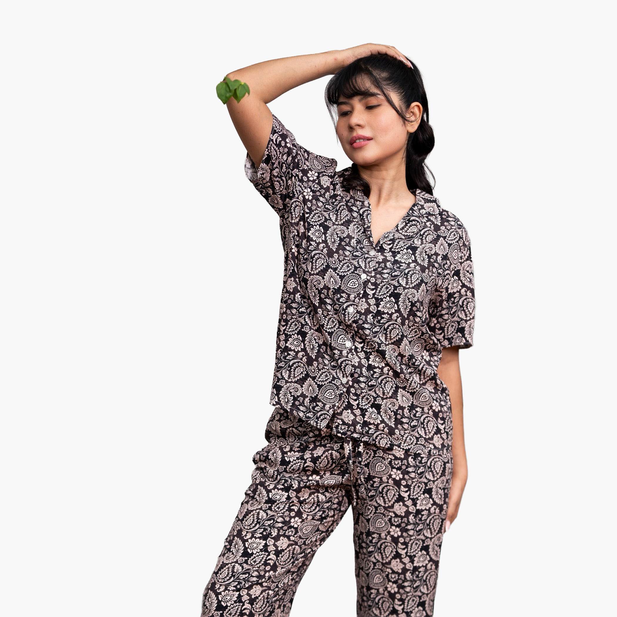 Aadaraya Pyjama Set Shirt and Trousers-women-clothing-nightwear-pyjamas-longsets-image-2