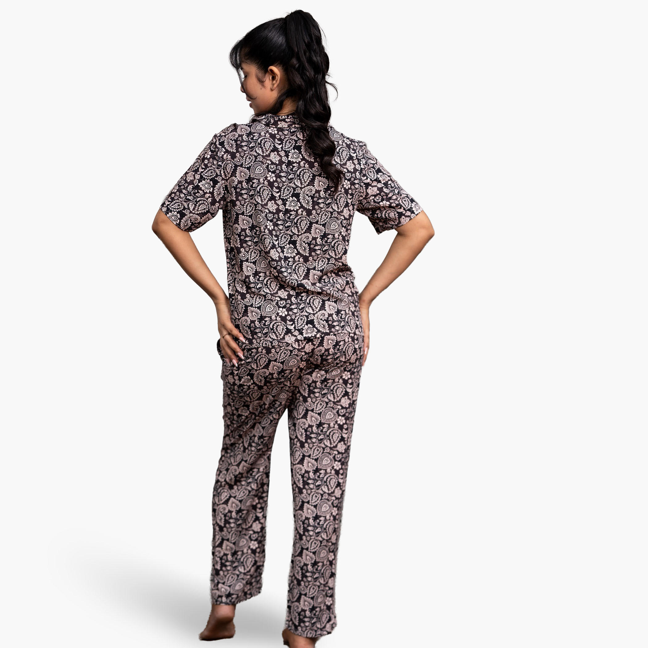 طقم بنطلون بيجاما وقميص من آدارايا-women-clothing-nightwear-pyjamas-longsets-image-3