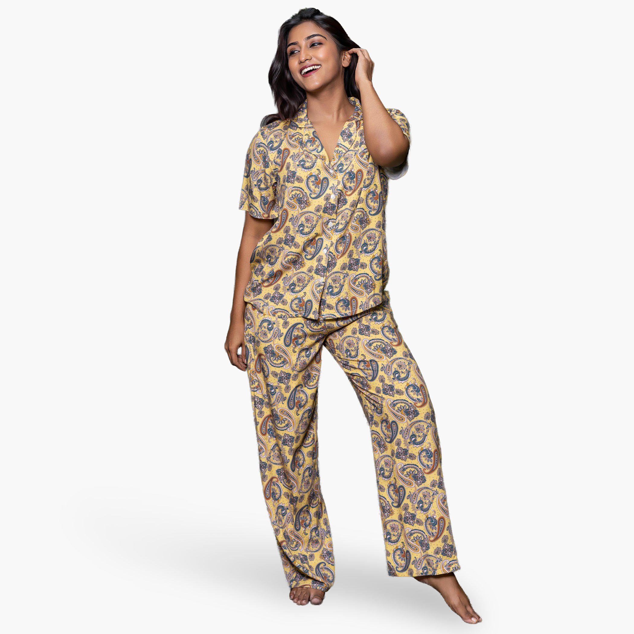 Aadaraya Pyjama Set Shirt and Trousers-women-clothing-nightwear-pyjamas-longsets-image-1