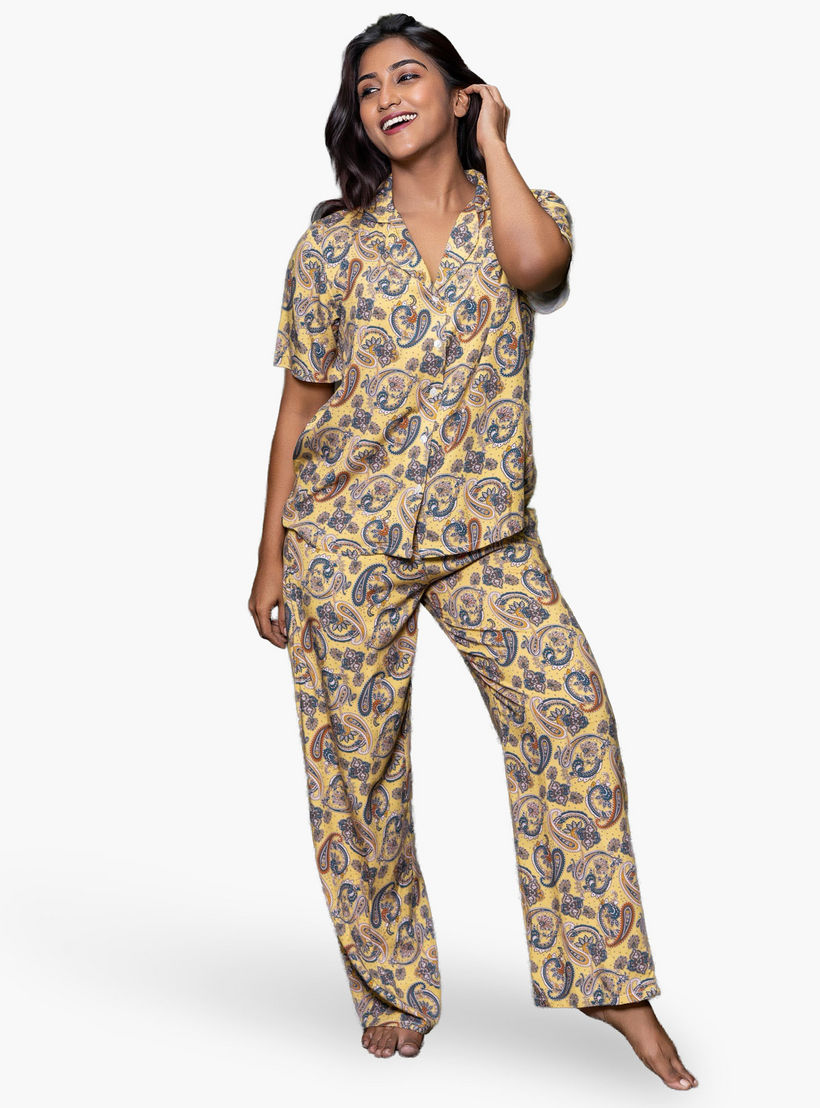 Aadaraya Pyjama Set Shirt and Trousers-women-clothing-nightwear-pyjamas-longsets-image-1