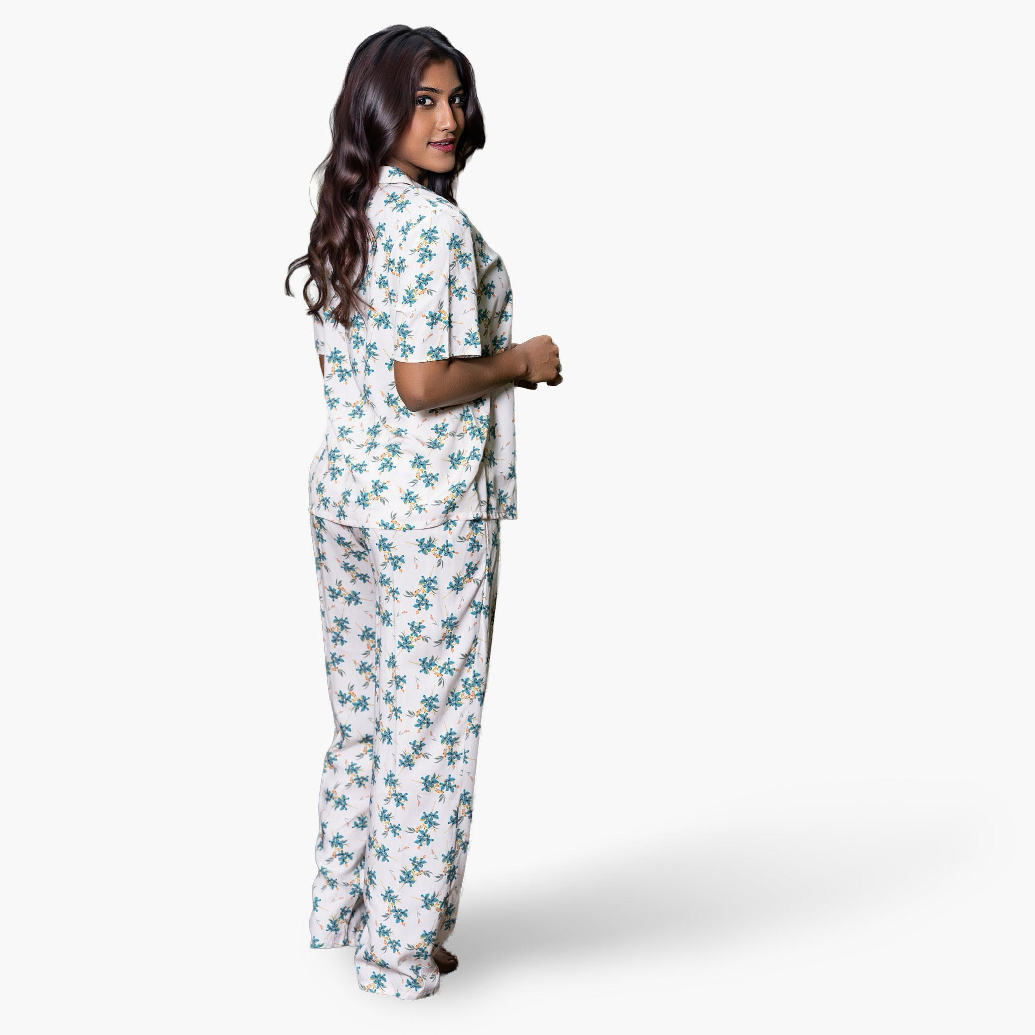 طقم بنطلون بيجاما وقميص من آدارايا-women-clothing-nightwear-pyjamas-longsets-image-3