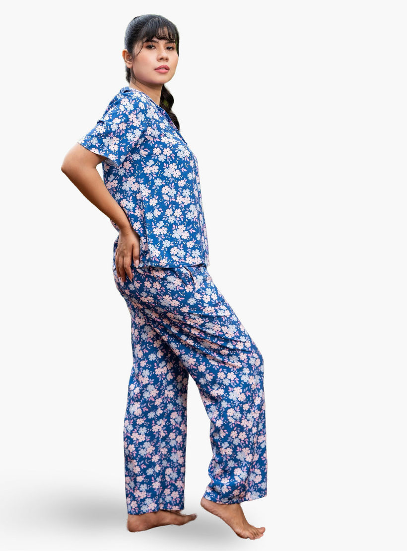 طقم بنطلون بيجاما وقميص من آدارايا-women-clothing-nightwear-pyjamas-longsets-image-4