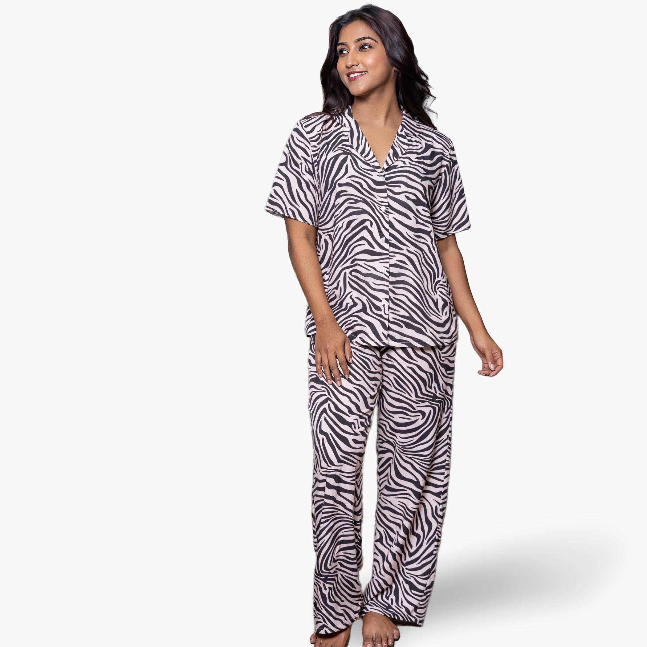 Aadaraya Pyjama Set Shirt and Trousers-women-clothing-nightwear-pyjamas-longsets-image-1