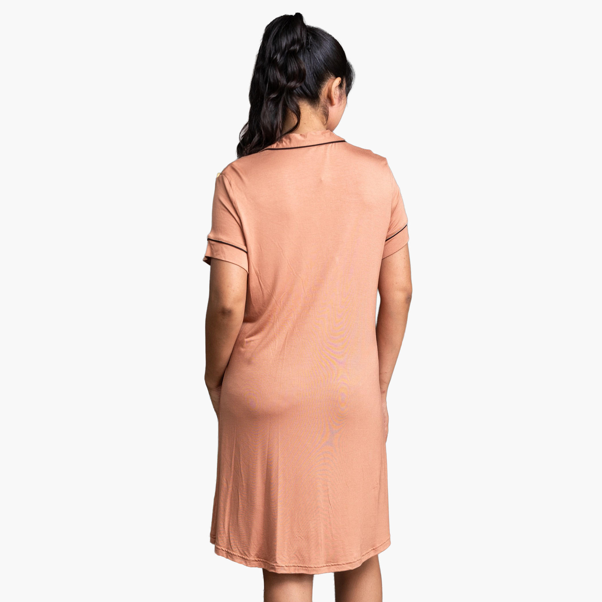 قميص نوم قصير بأكمام قصيرة من آدارايا-women-clothing-nightwear-nighties-image-3