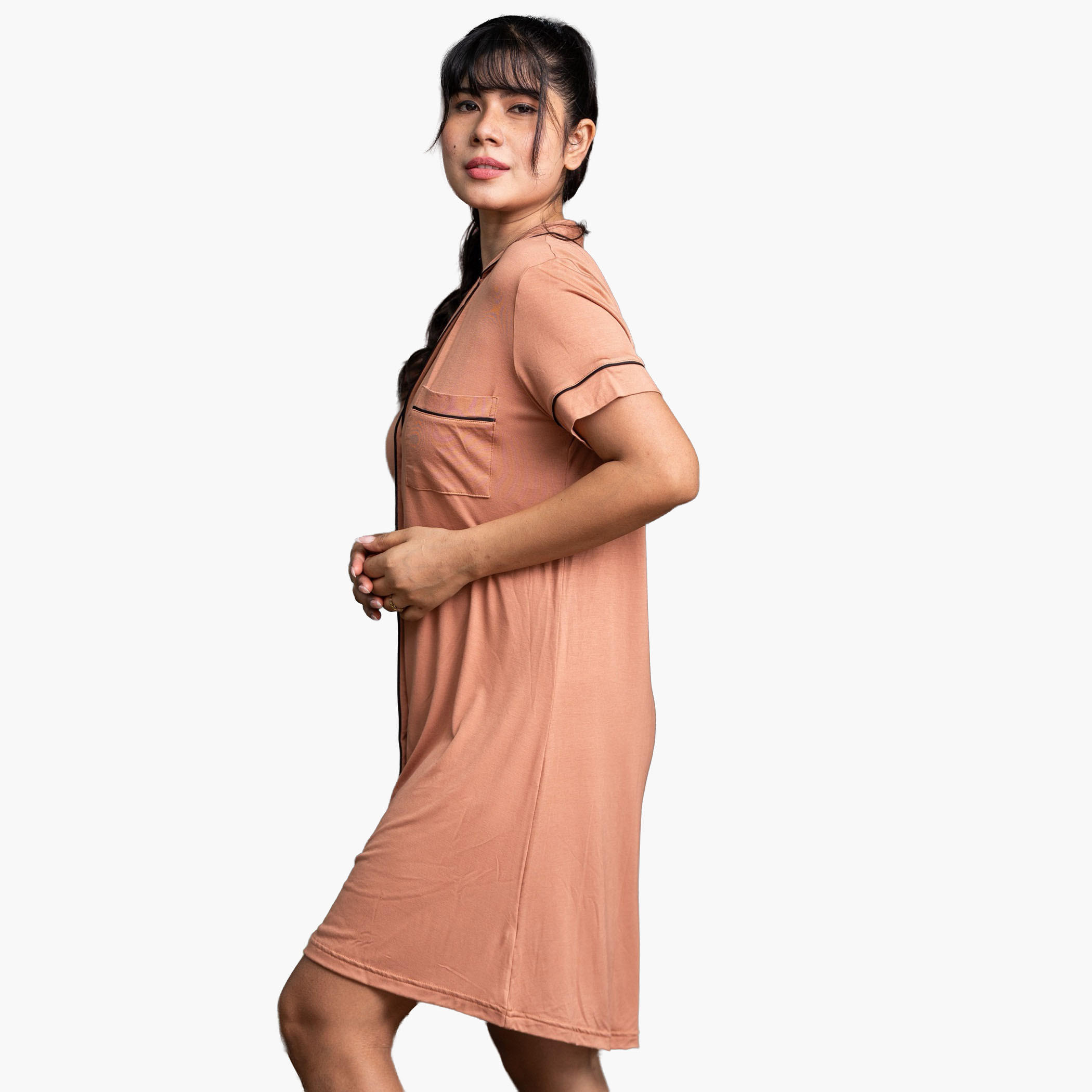 قميص نوم قصير بأكمام قصيرة من آدارايا-women-clothing-nightwear-nighties-image-4