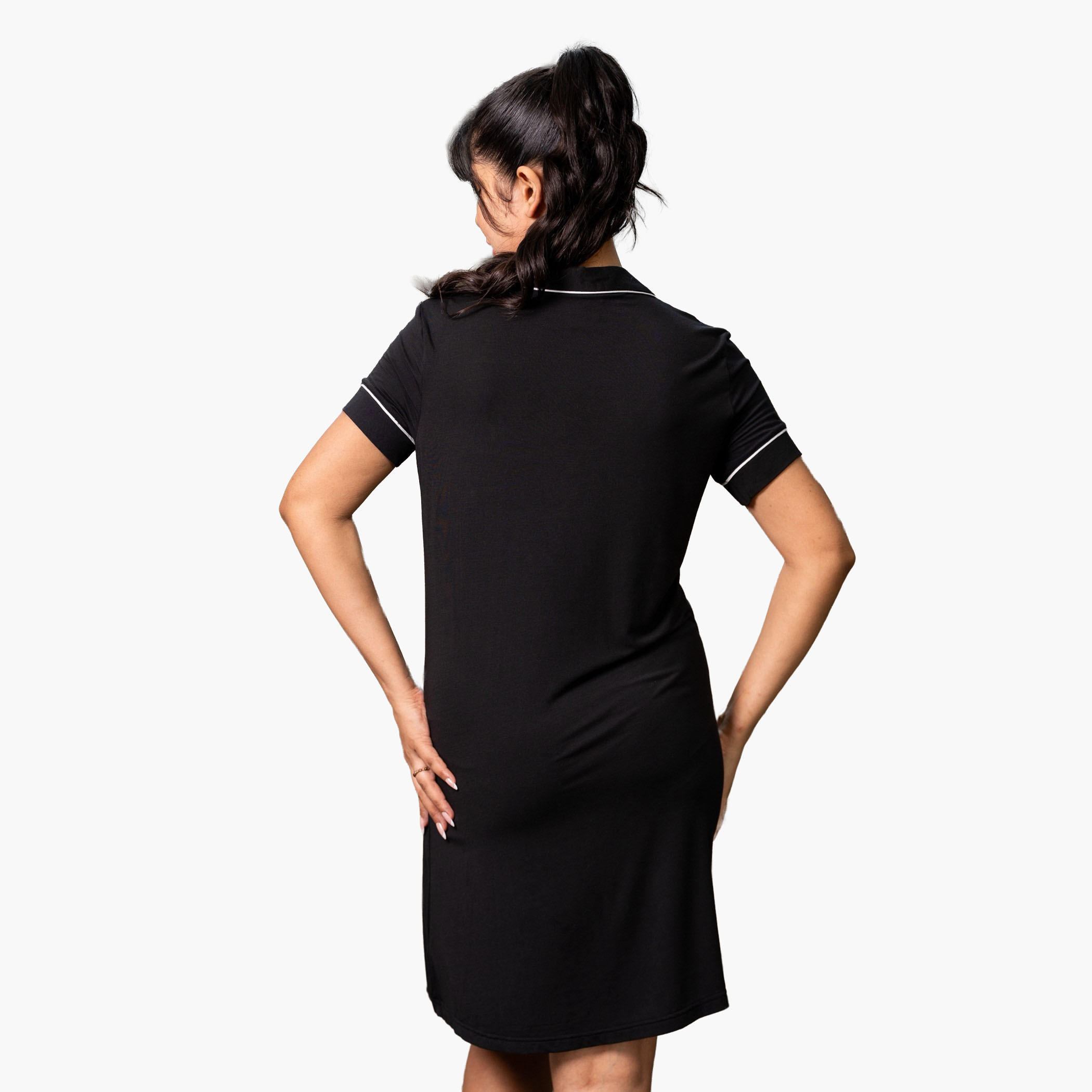 Aadaraya Short Sleepshirt Short Sleeves-women-clothing-nightwear-nighties-image-3
