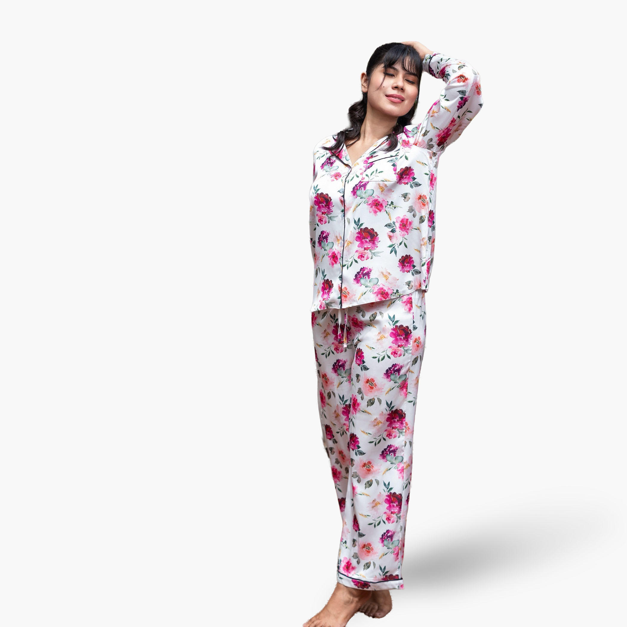 Aadaraya Pyjama Set Shirt and Trousers-women-clothing-nightwear-pyjamas-longsets-image-1