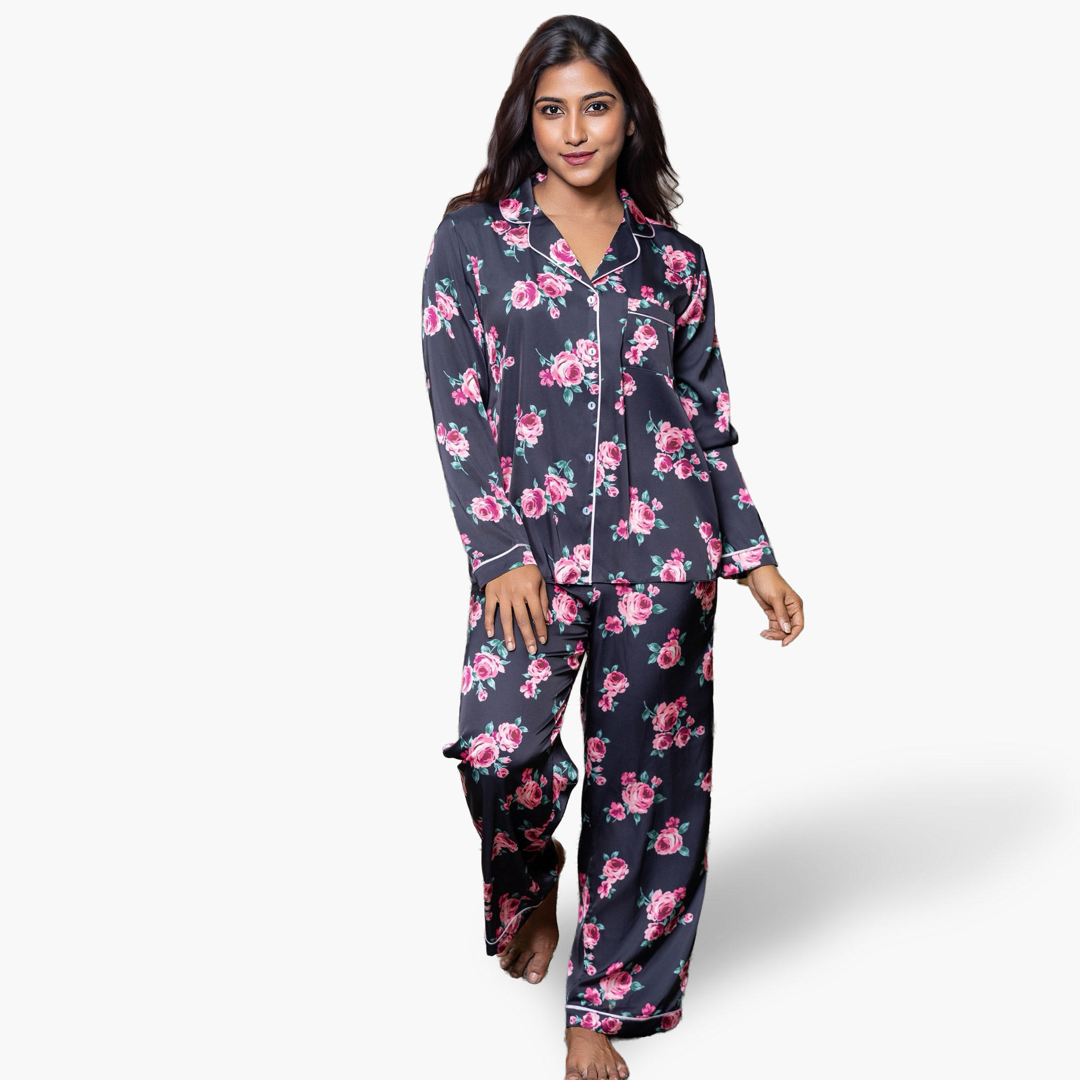 Aadaraya Pyjama Set Shirt and Trousers-women-clothing-nightwear-pyjamas-longsets-image-1
