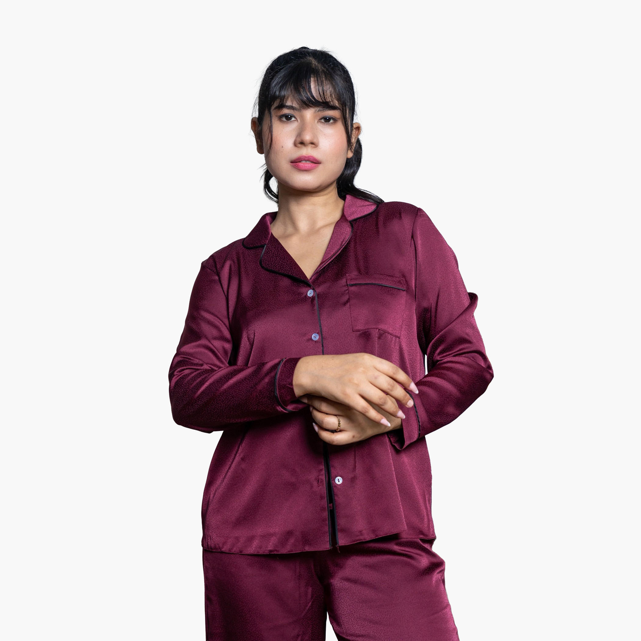 طقم بنطلون بيجاما وقميص من آدارايا-women-clothing-nightwear-pyjamas-longsets-image-4