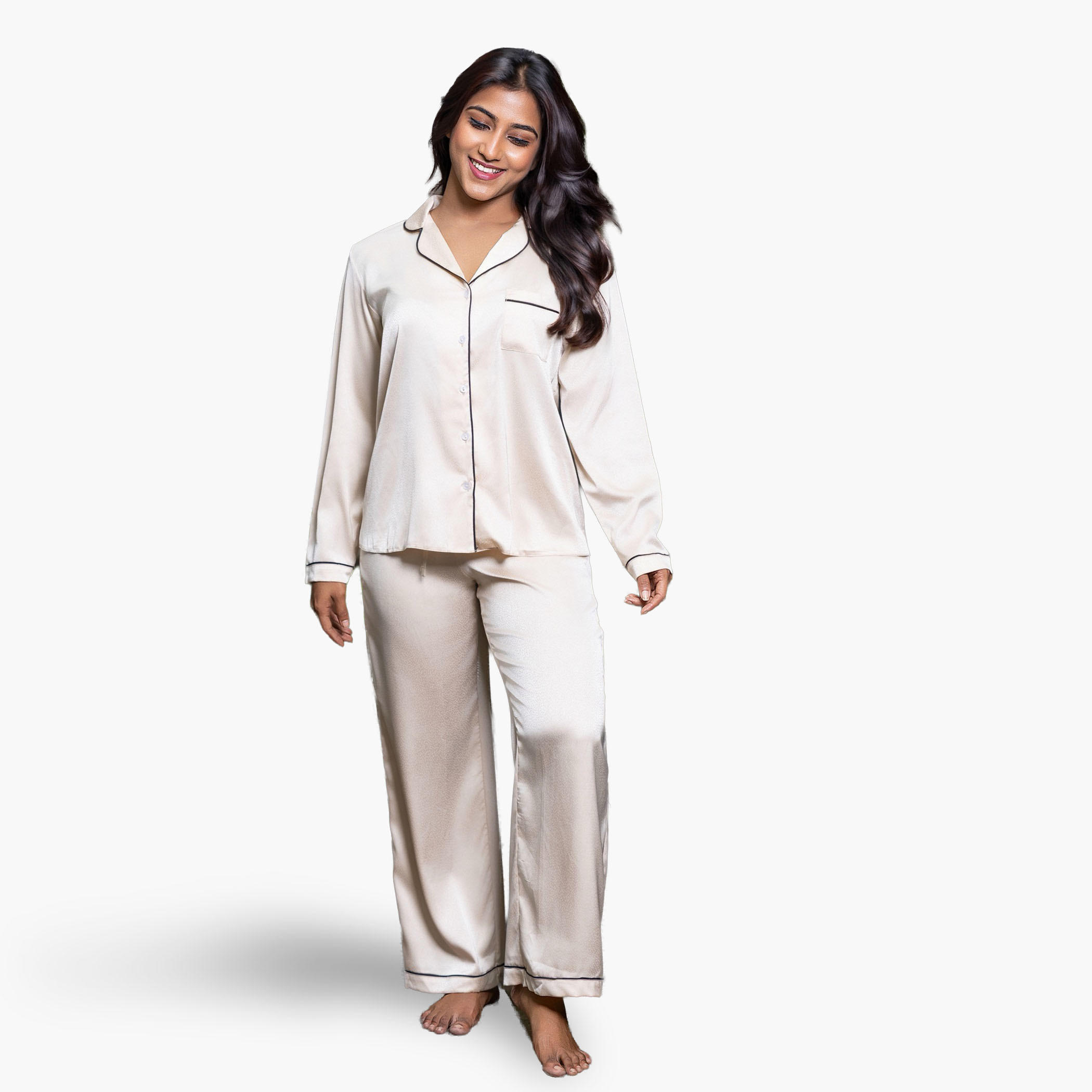 Aadaraya Pyjama Set Shirt and Trousers-women-clothing-nightwear-pyjamas-longsets-image-1