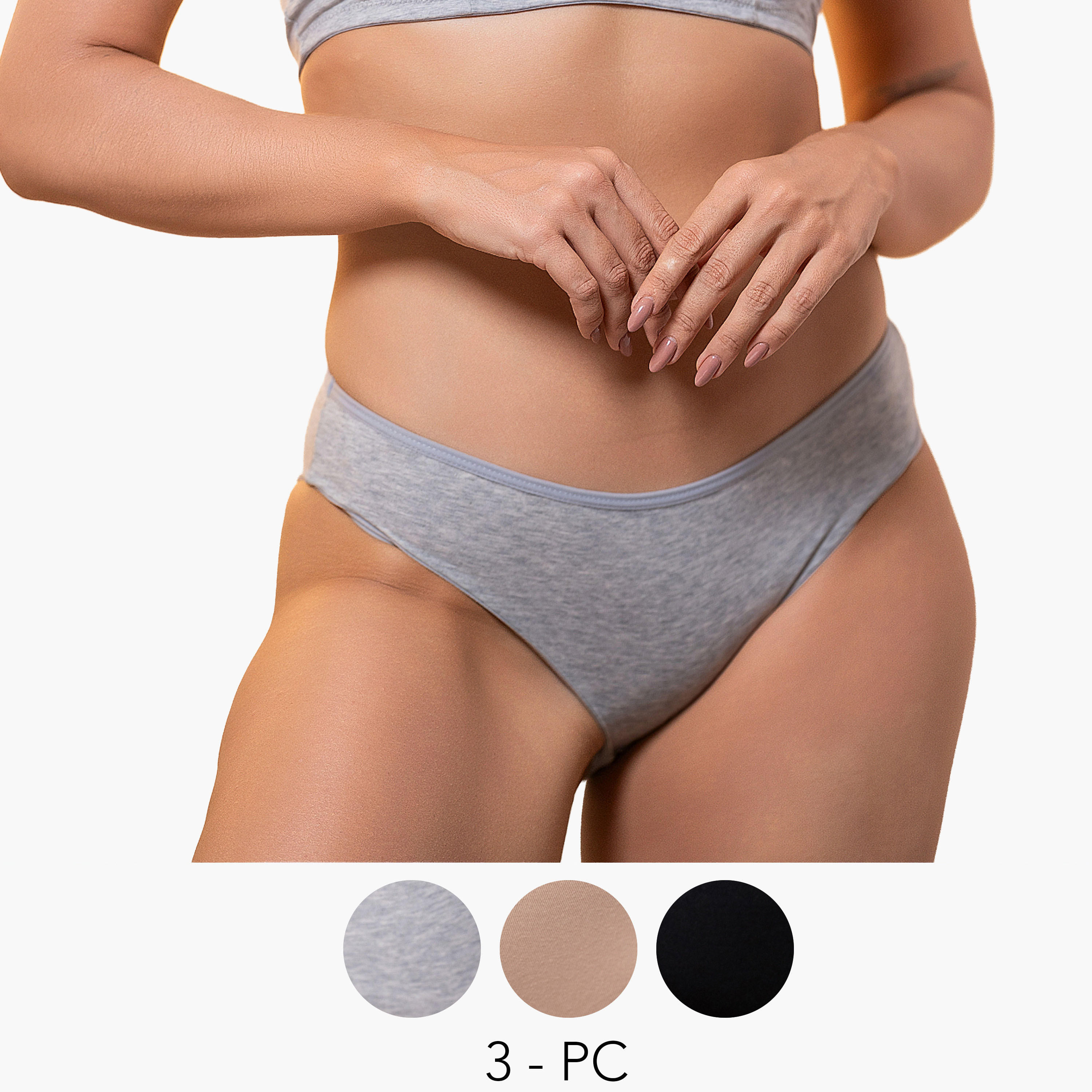 Set of 3 - Aadaraya Briefs Cotton-women-clothing-lingerie-panties-image-1