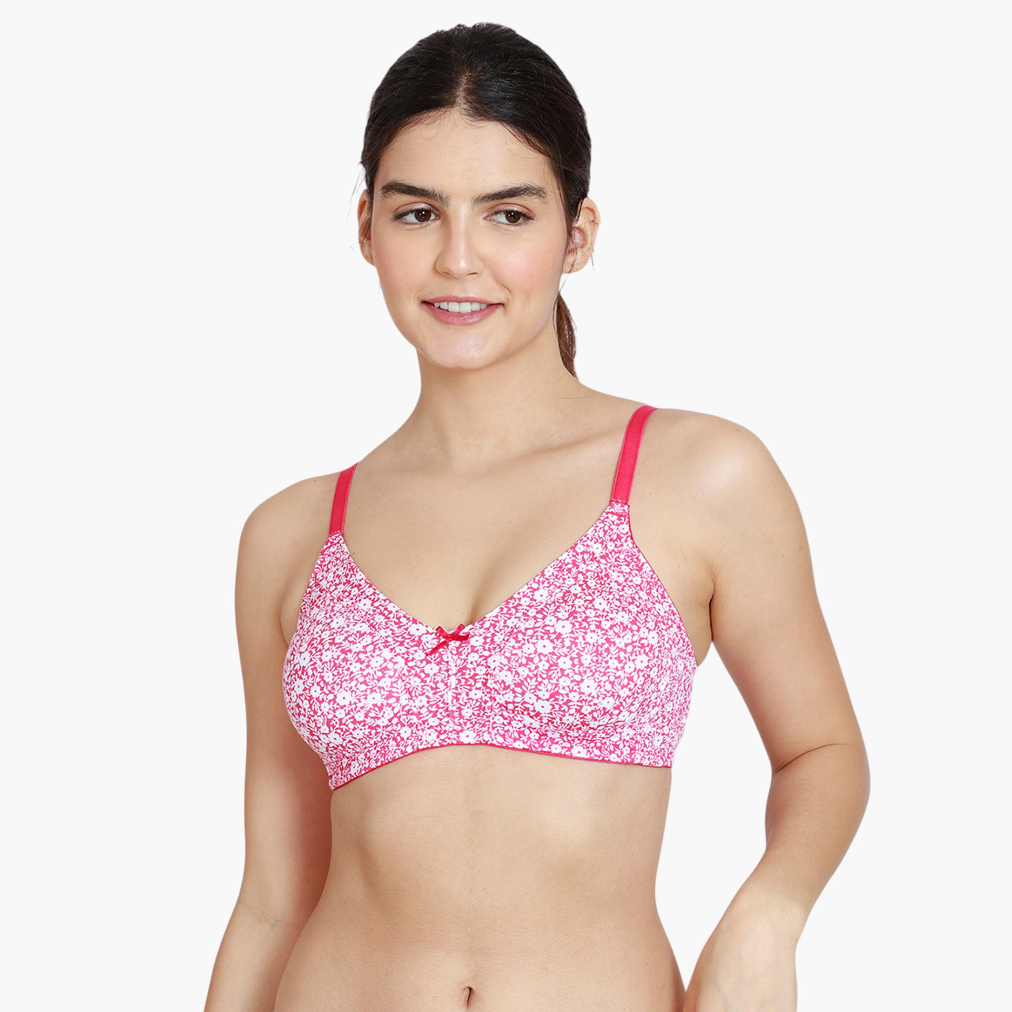 صدرية غير مبطنة بطبعات زهرية من زيفامي-women-clothing-lingerie-bras-image-1