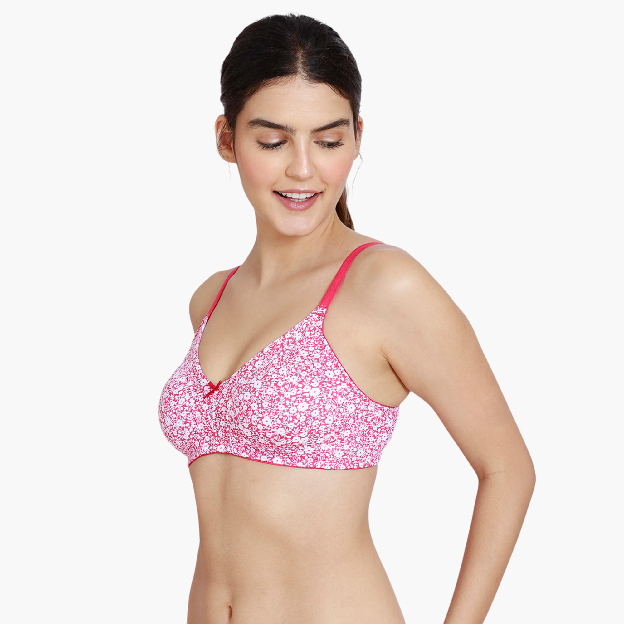صدرية غير مبطنة بطبعات زهرية من زيفامي-women-clothing-lingerie-bras-image-3