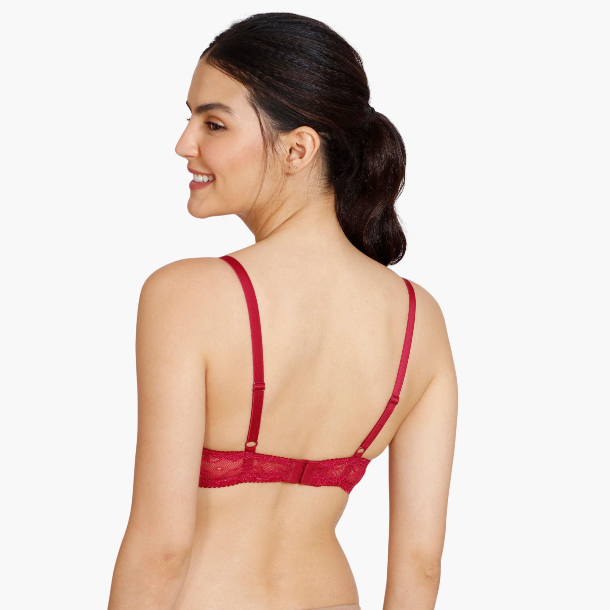 Zivame Lace Panel Padded Demi Bra-women-clothing-lingerie-bras-image-10