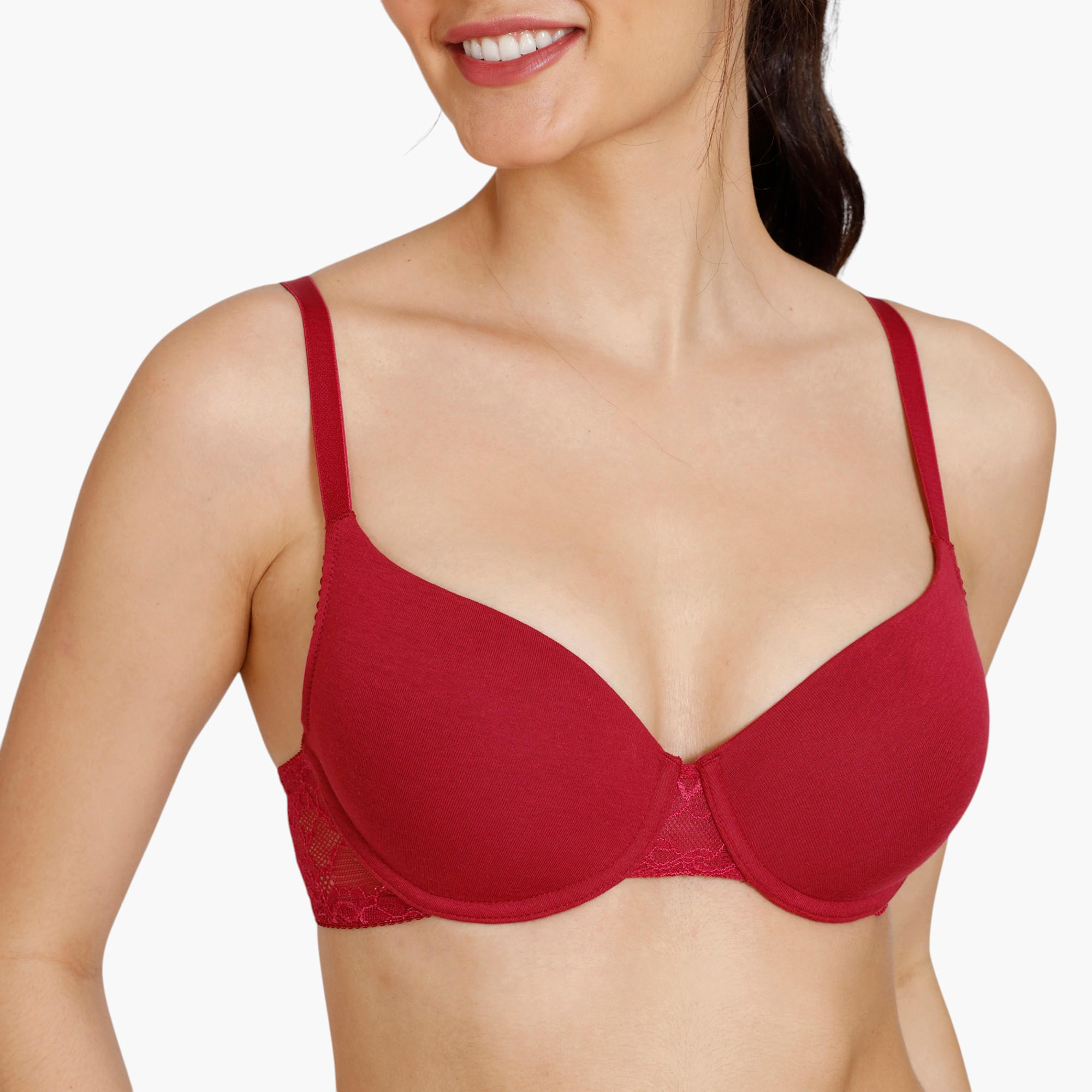 صدرية ديمي مبطنة بتفاصيل دانتيل من زيفامي-women-clothing-lingerie-bras-image-12