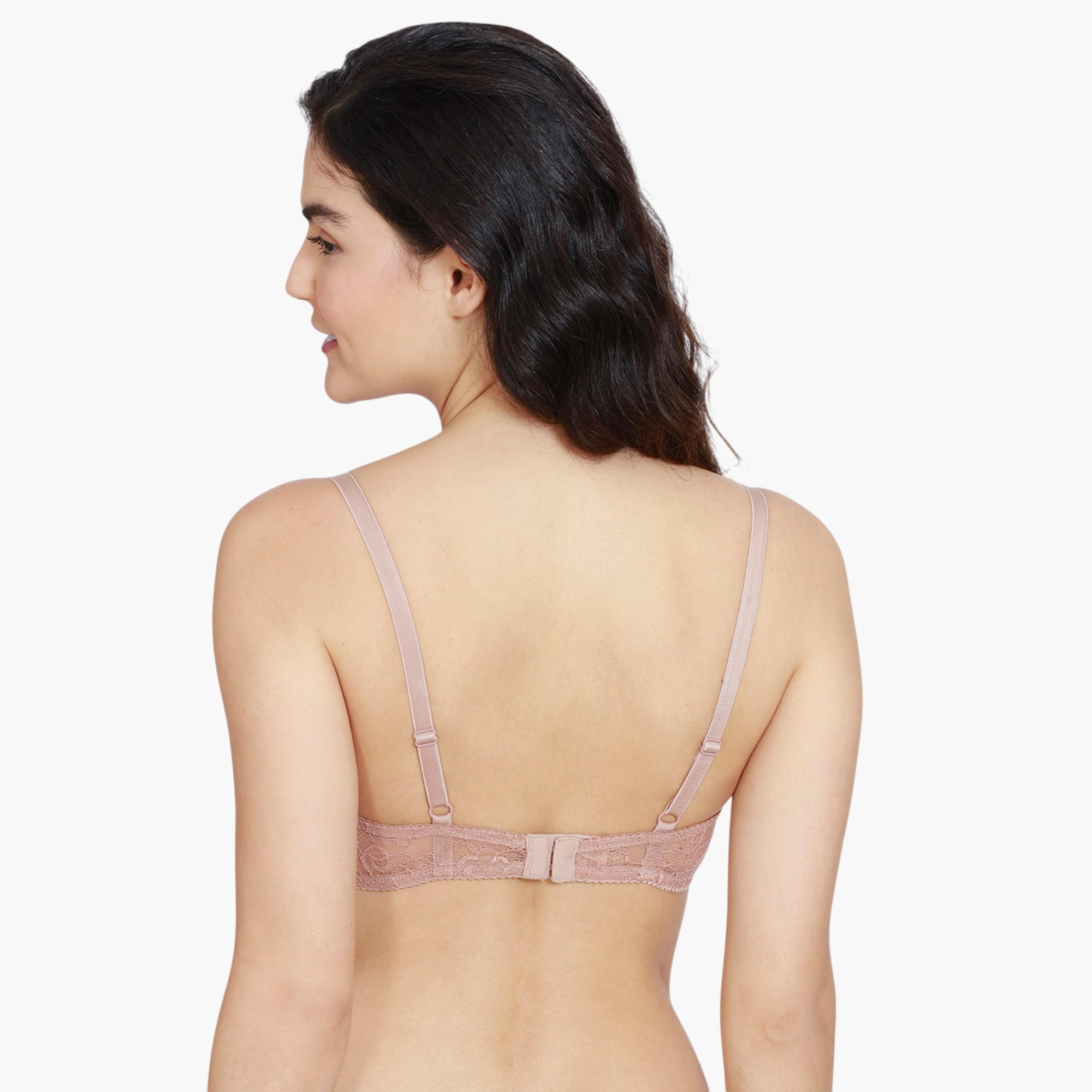 Zivame Lace Panel Padded Demi Bra-women-clothing-lingerie-bras-image-2