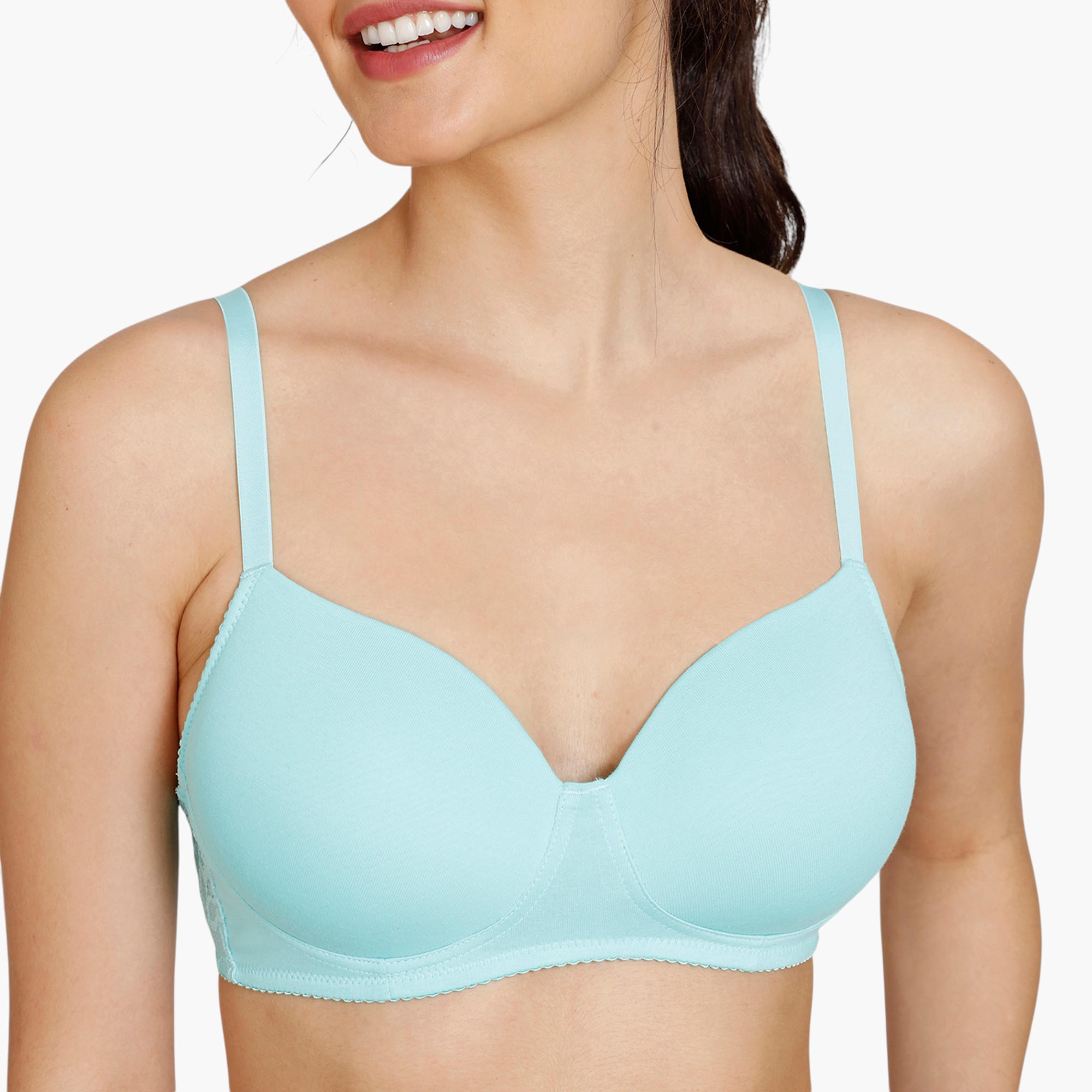 Zivame Lace Panel Padded Non-Wired Bra-women-clothing-lingerie-bras-image-4