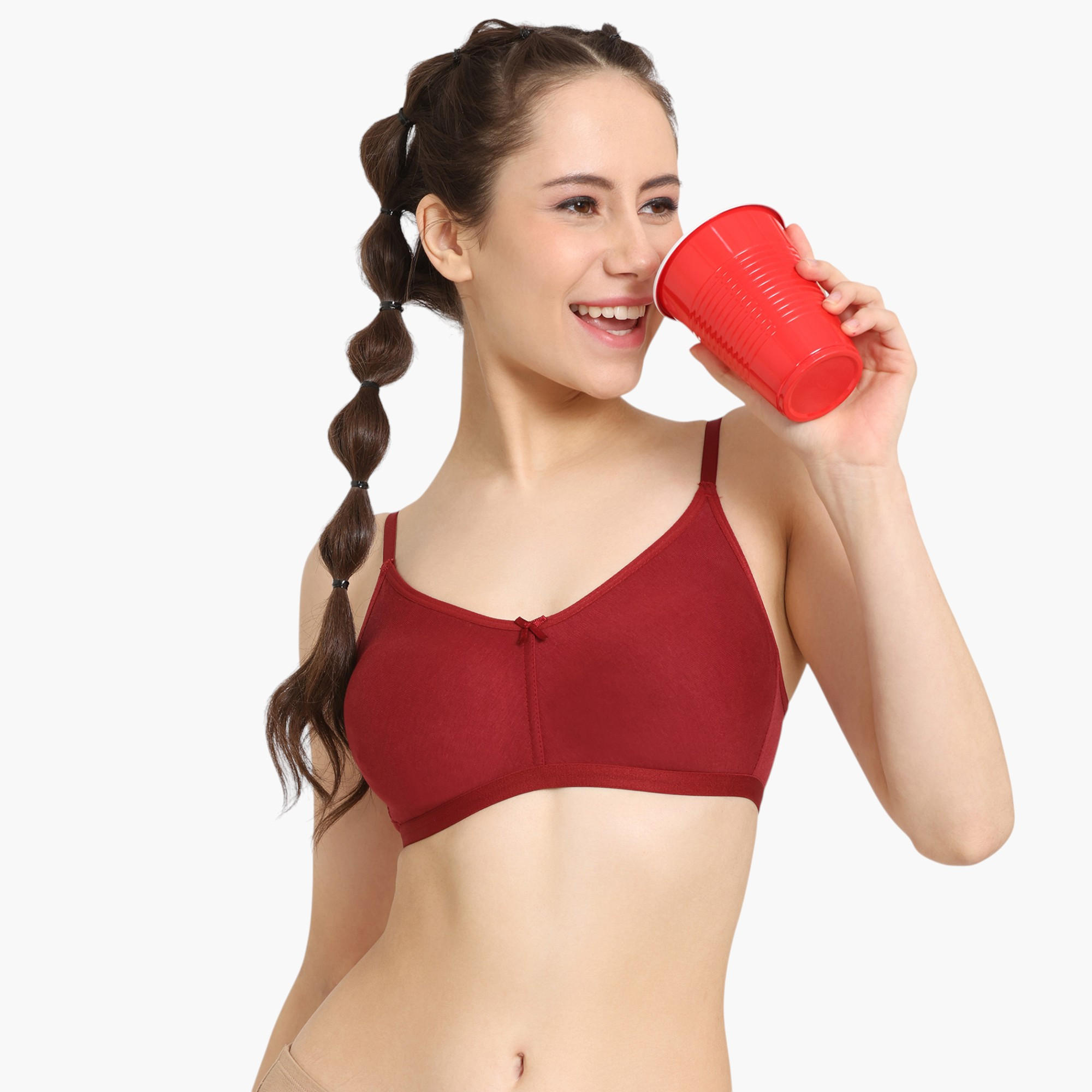 Zivame Non-Padded Bra with Hook and Eye Closure-women-clothing-lingerie-bras-image-1