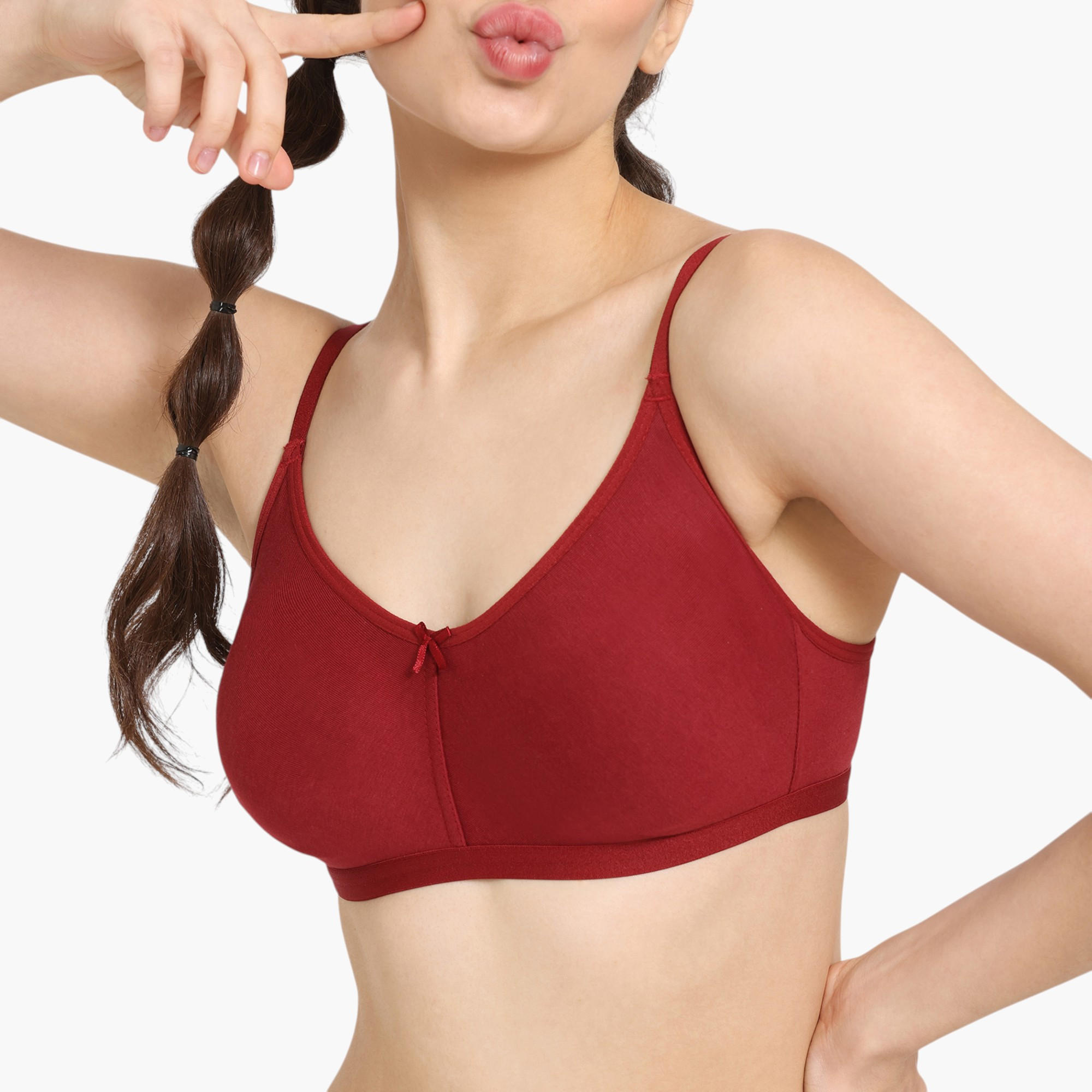Zivame Non-Padded Bra with Hook and Eye Closure-women-clothing-lingerie-bras-image-4