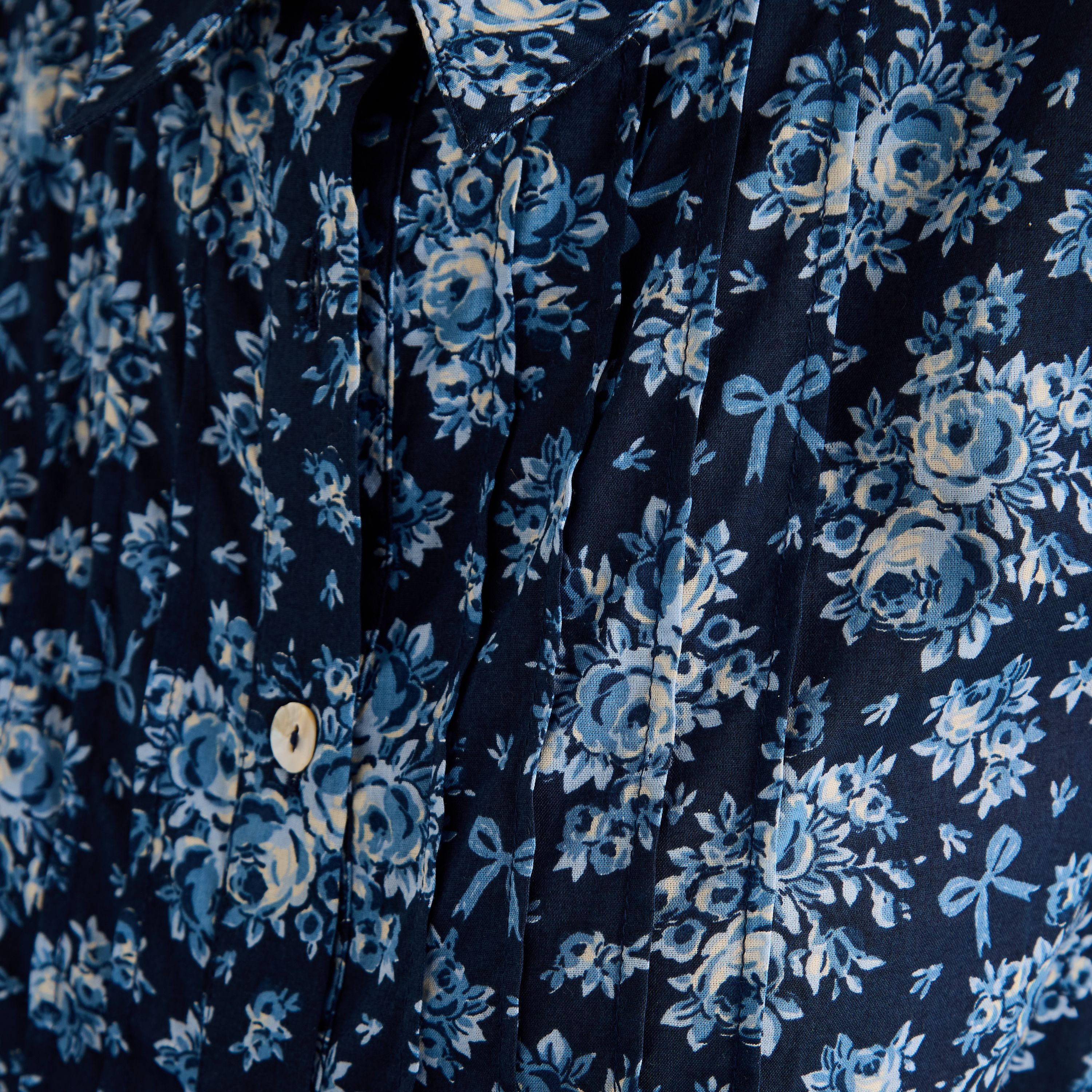 Floral Print Cotton Night Dress-women-clothing-nightwear-nighties-image-4