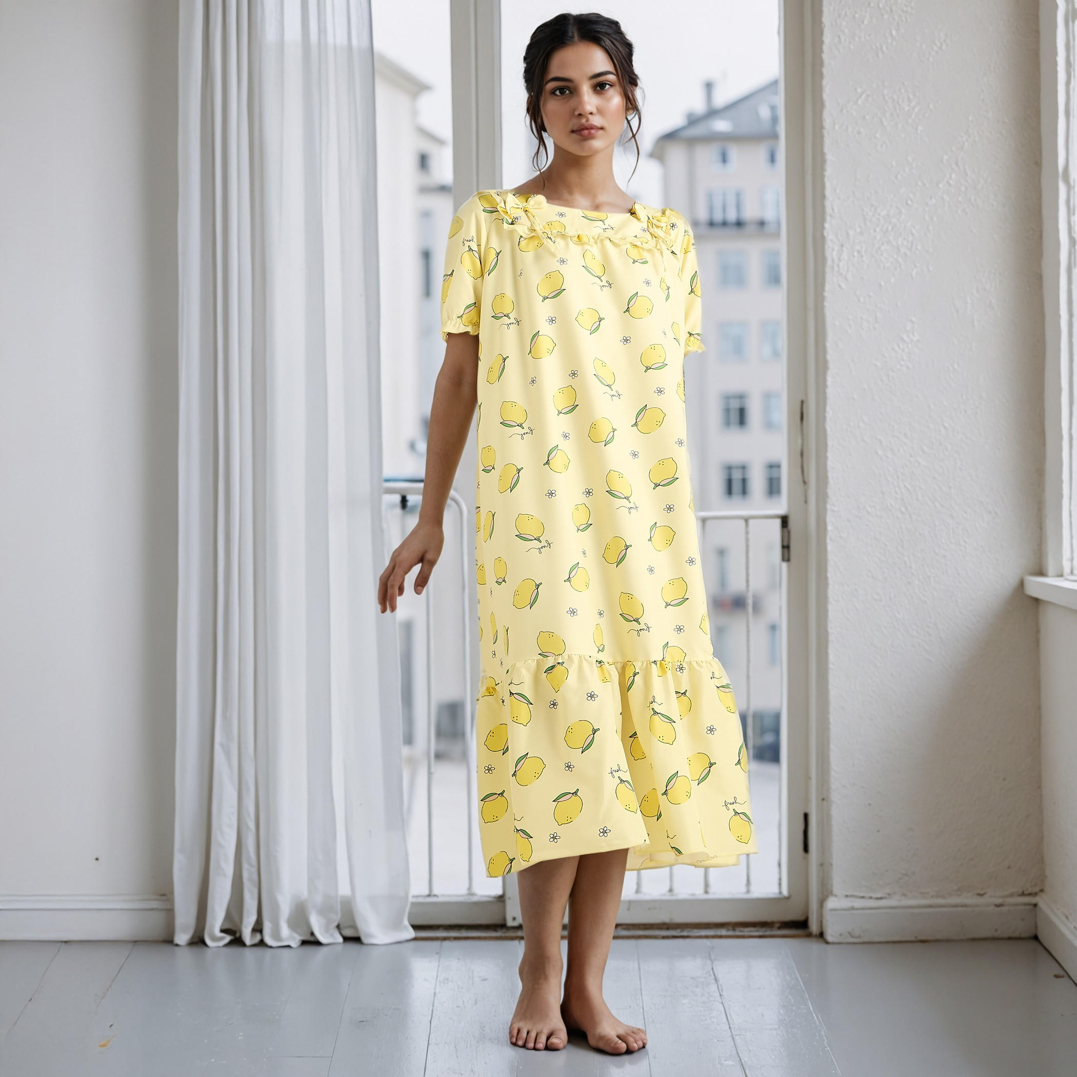 فستان نوم بياقة مربع وطبعات-women-clothing-nightwear-nighties-image-2