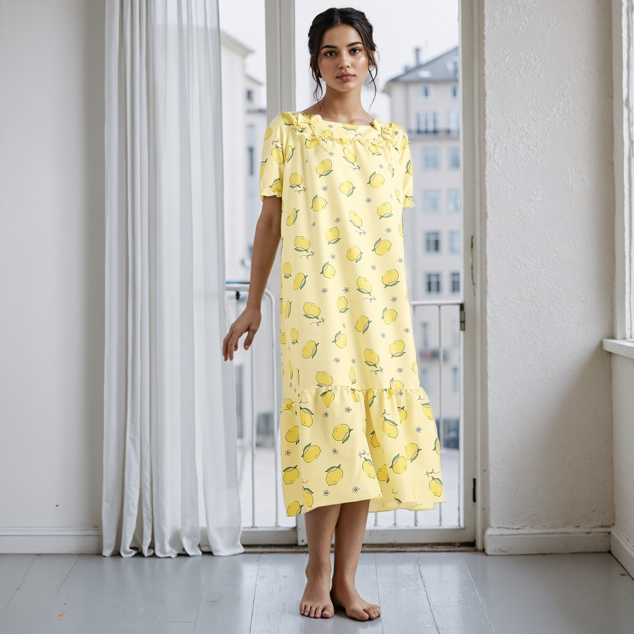 فستان نوم بياقة مربع وطبعات-women-clothing-nightwear-nighties-image-2