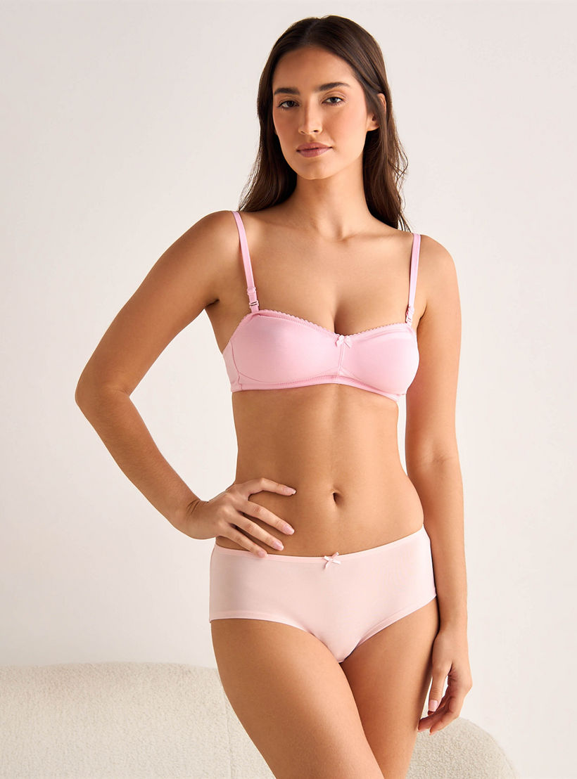 Set of 5 - Splash Intimates Hipster Briefs with Bow Detail-women-clothing-lingerie-panties-image-3