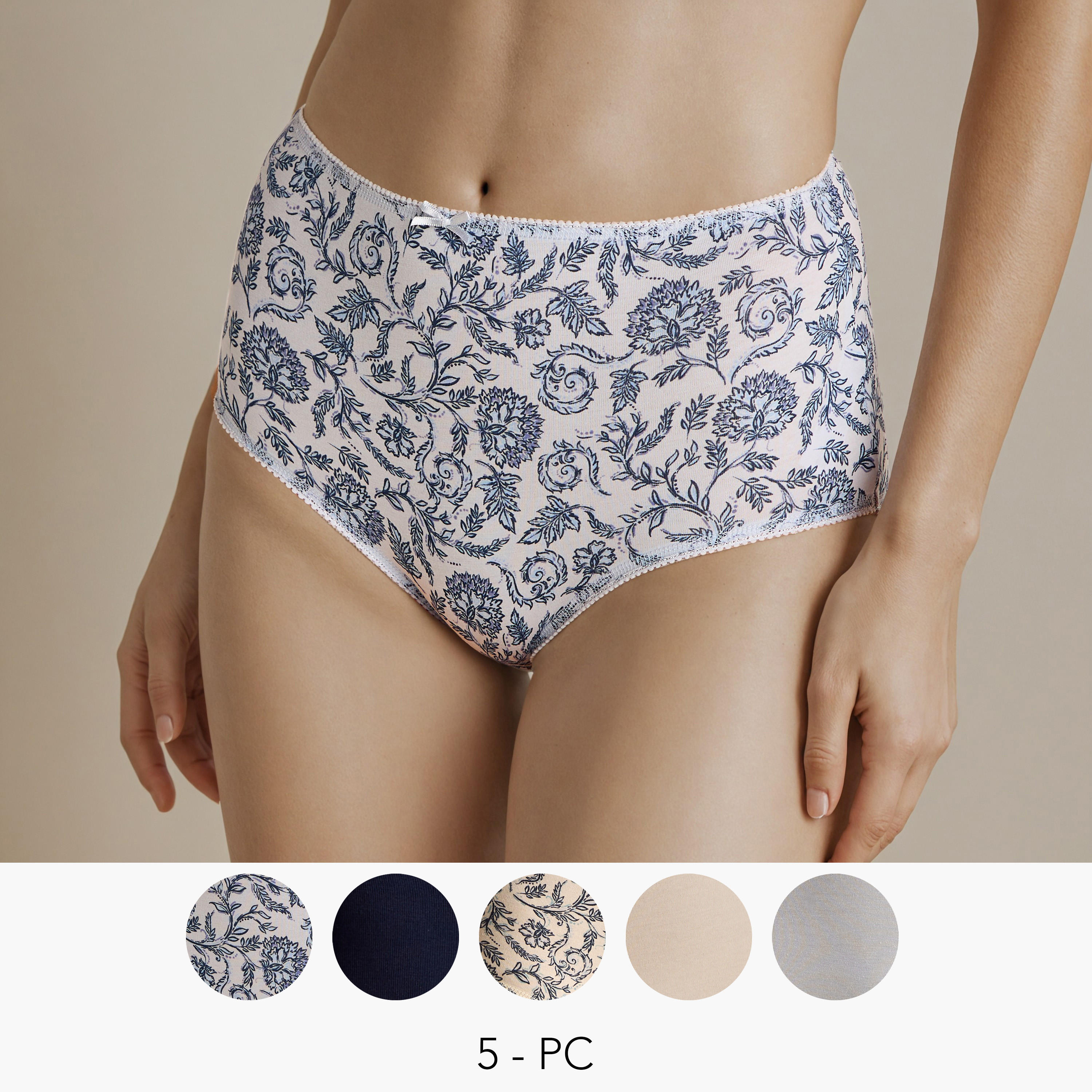 Set of 5 - Assorted Full Briefs-women-clothing-lingerie-panties-image-1