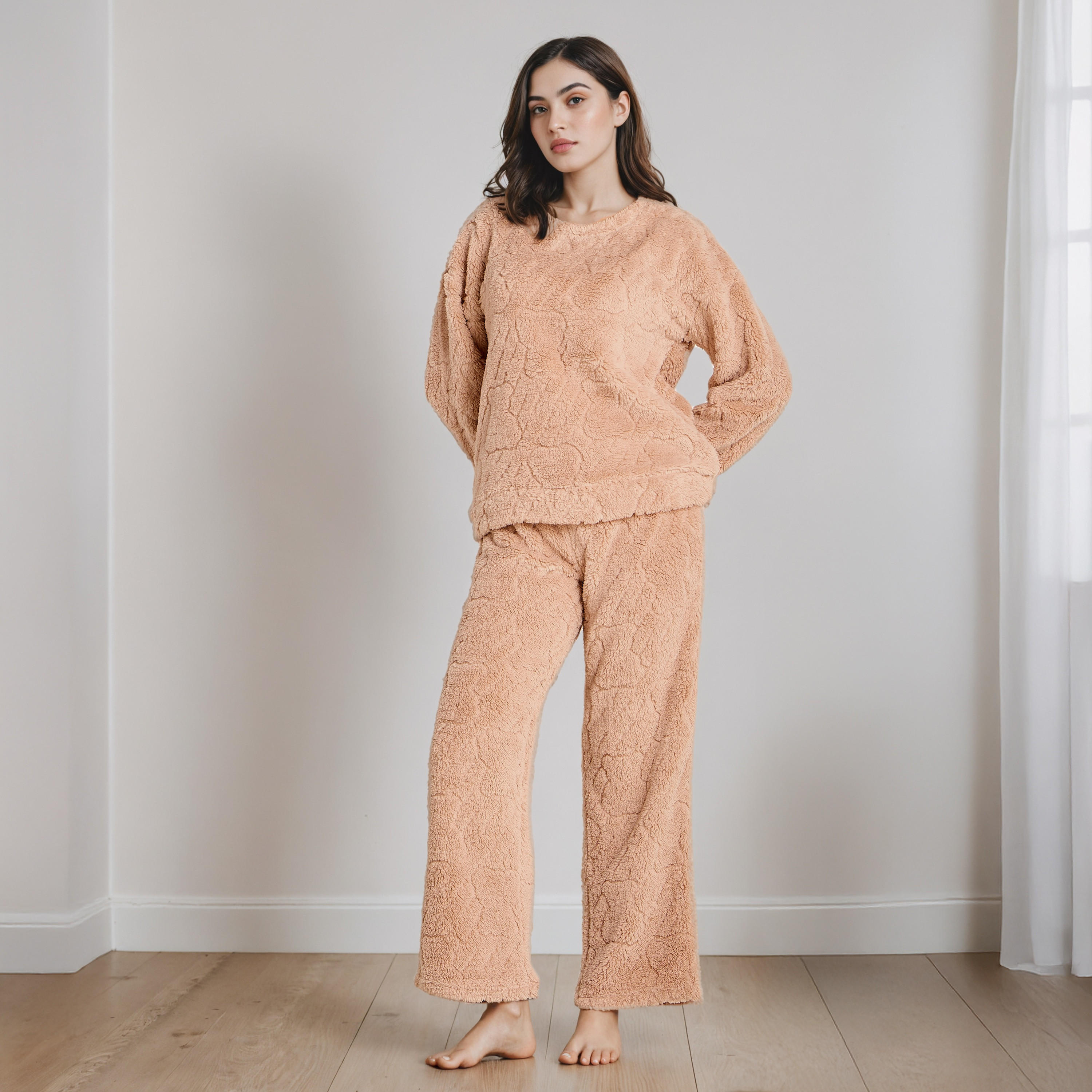 طقم بلوزة وبنطلون بيجاما-women-clothing-nightwear-pyjamas-longsets-image-6