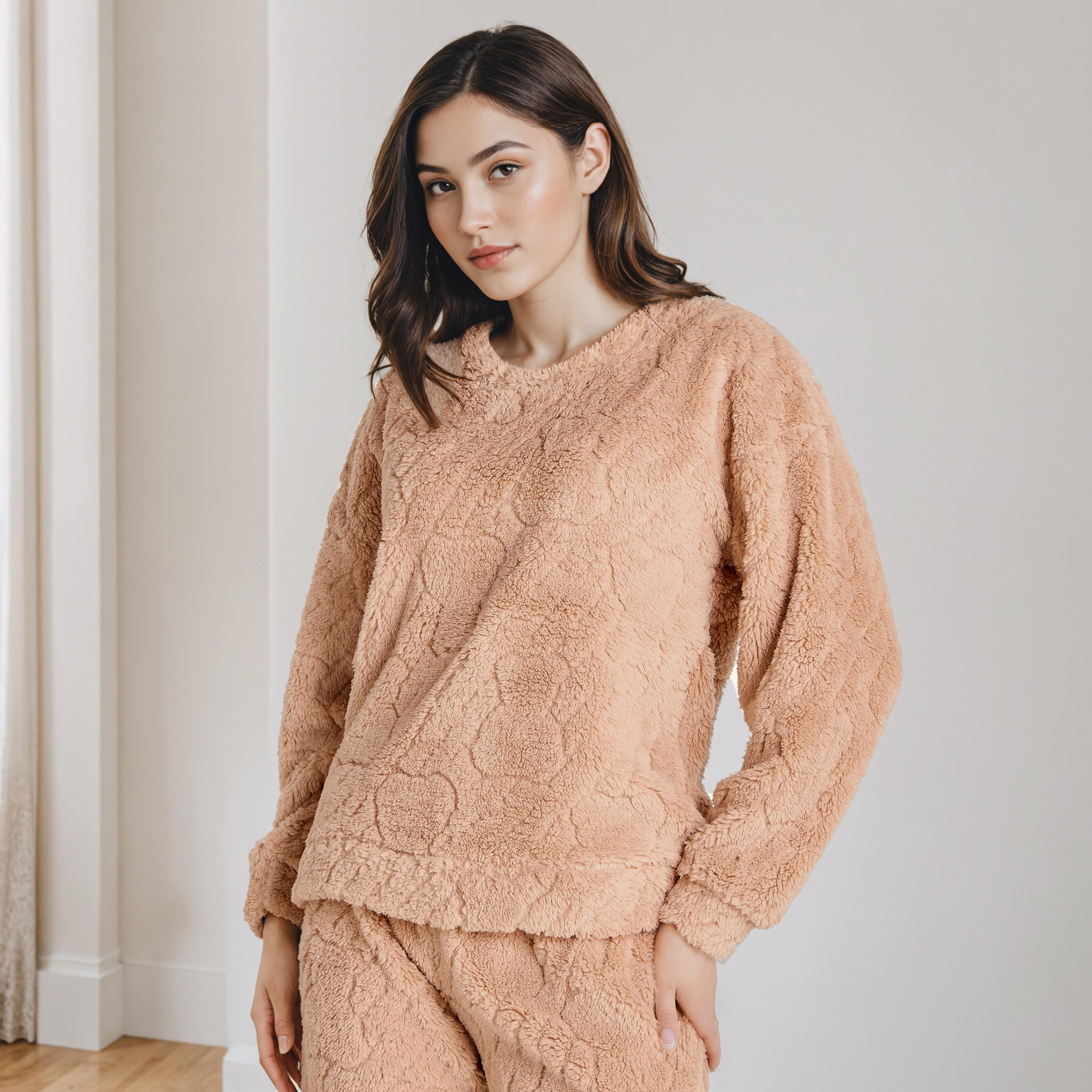 طقم بلوزة وبنطلون بيجاما-women-clothing-nightwear-pyjamas-longsets-image-5